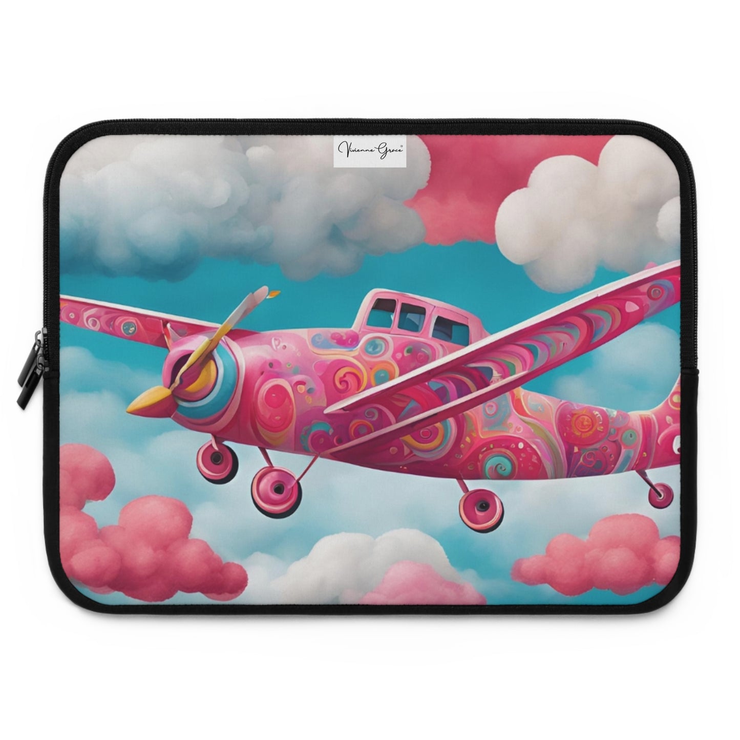 Laptop Sleeve - GROOVY PLANE - Vivienne Grace