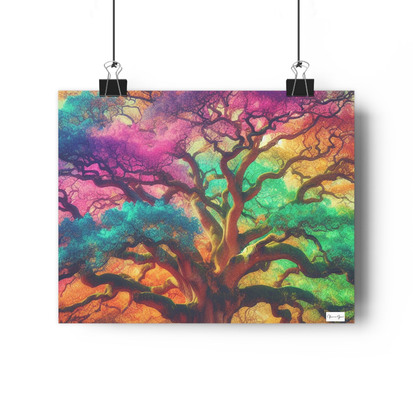 Giclée Art Print - Colorful Oak - Vivienne Grace