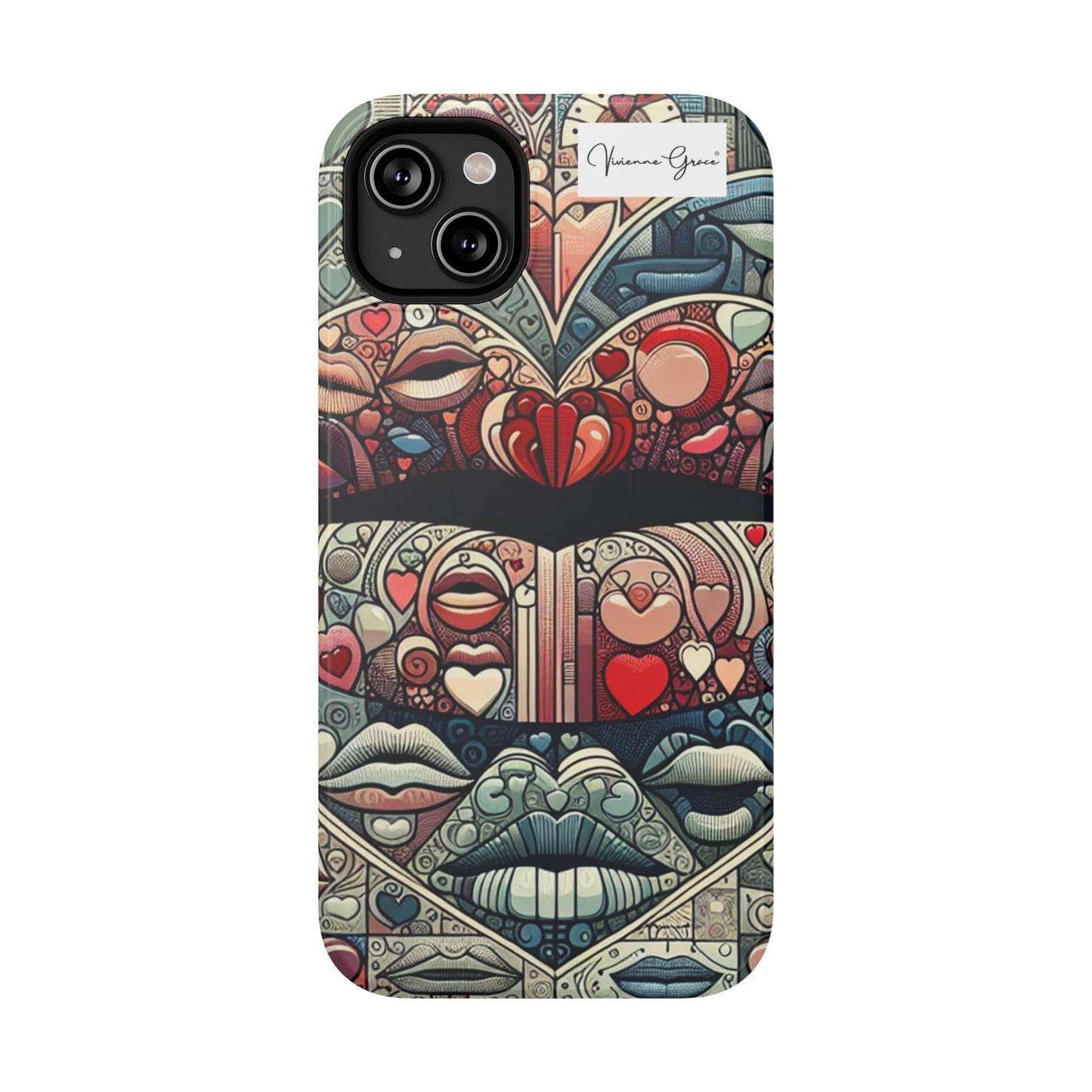 IPhone - Impact-Resistant Cases - BLUE LIPS - Vivienne Grace