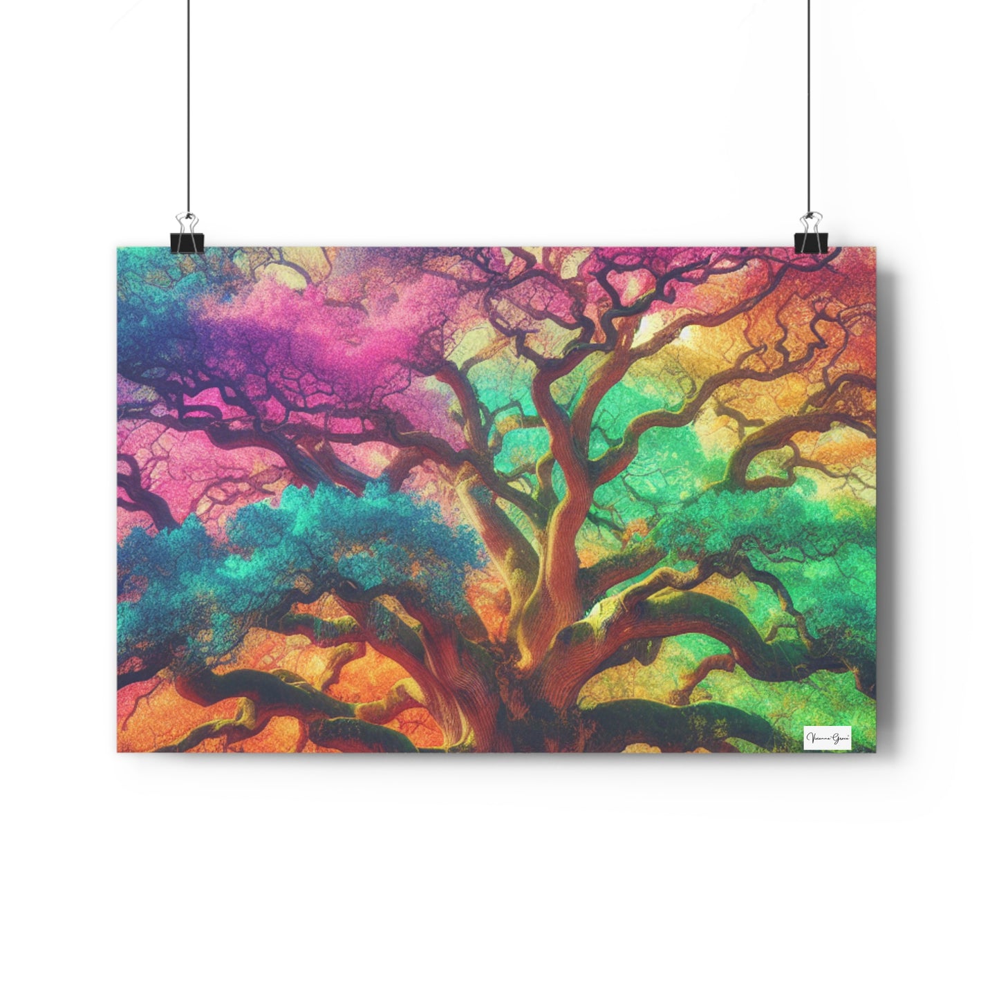 Giclée Art Print - Colorful Oak - Vivienne Grace