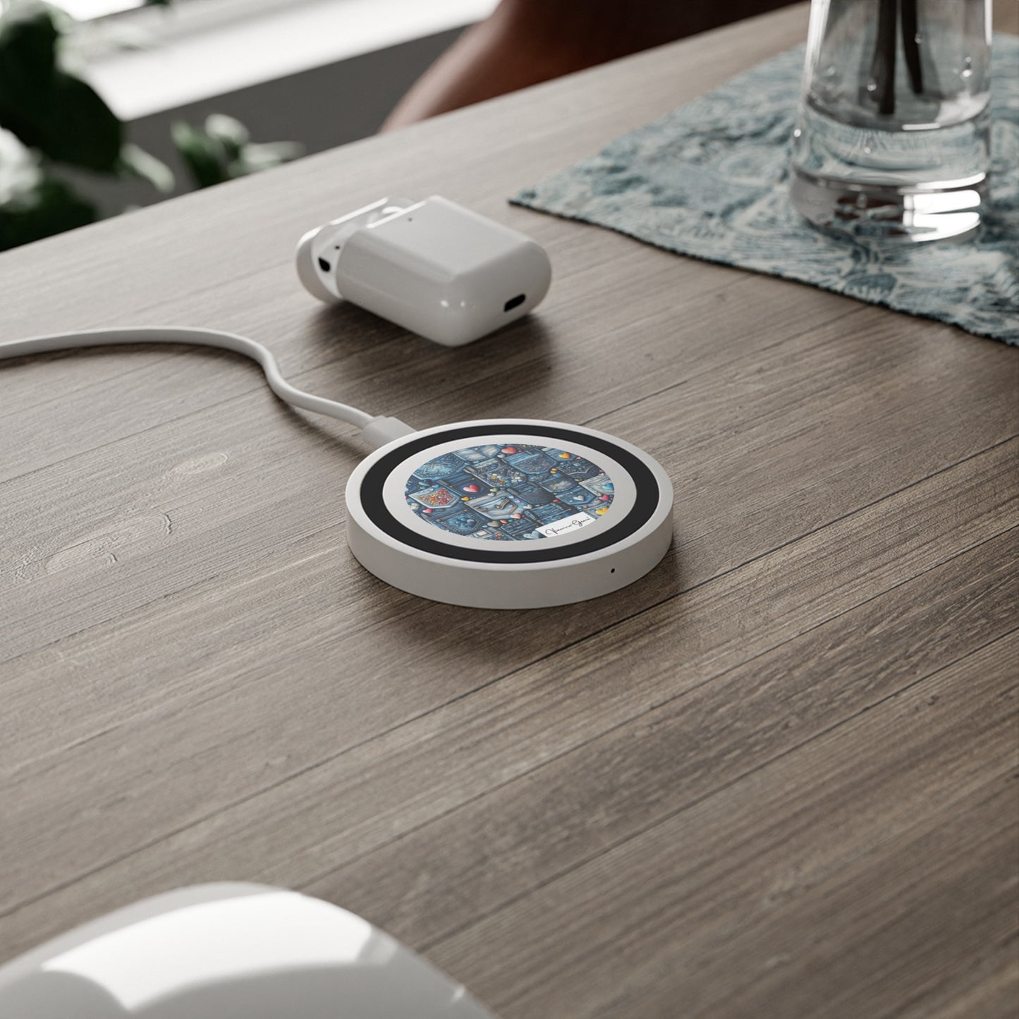 Quake Wireless Charging Pad - BLUE JEANS - Vivienne Grace