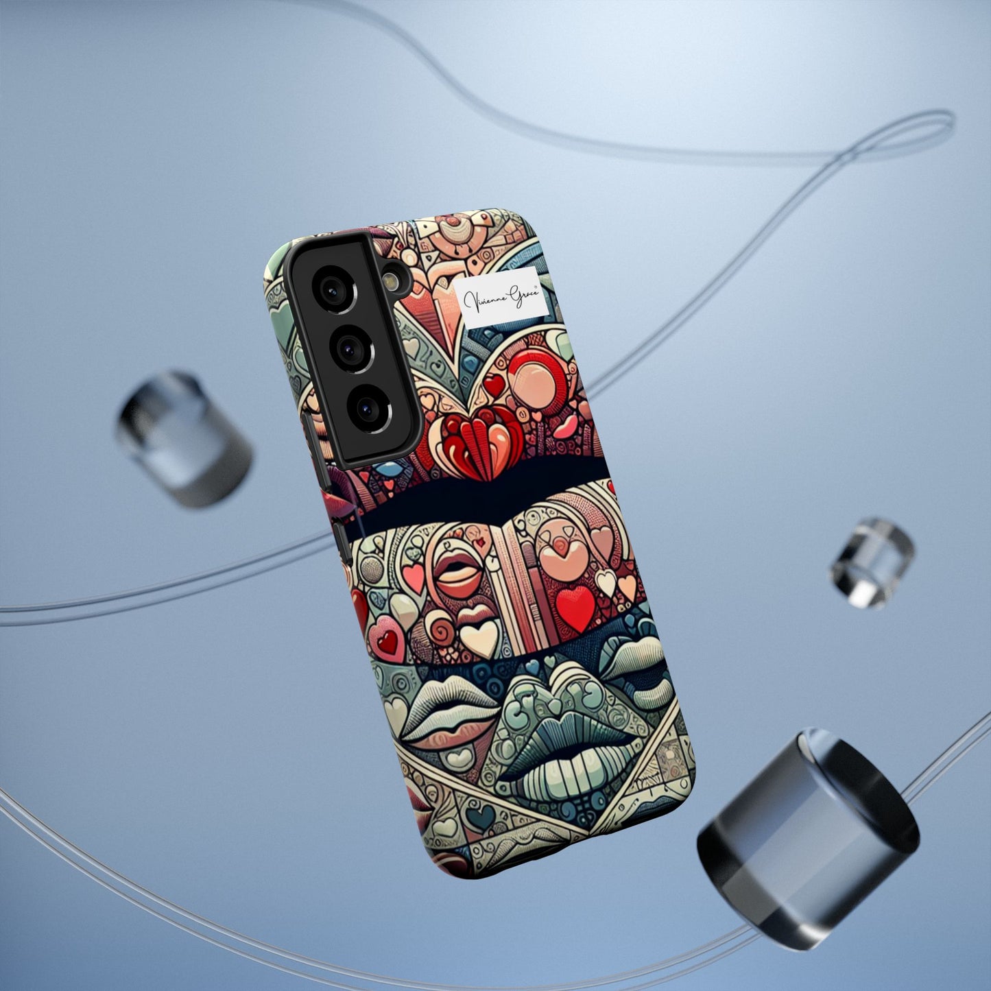 Samsung Galaxy - Impact-Resistant Case - BLUE LIPS - Vivienne Grace