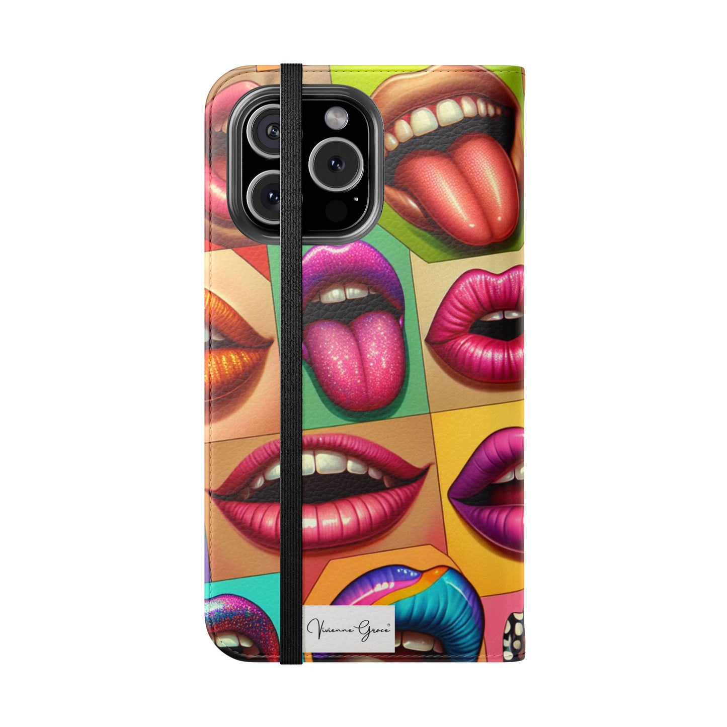 IPhone - Flip Case - LIPS - Vivienne Grace