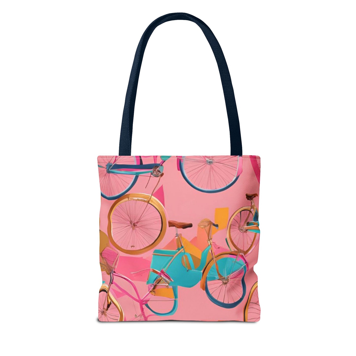 Tote Bag - Pink/Gold Bicycles - Vivienne Grace