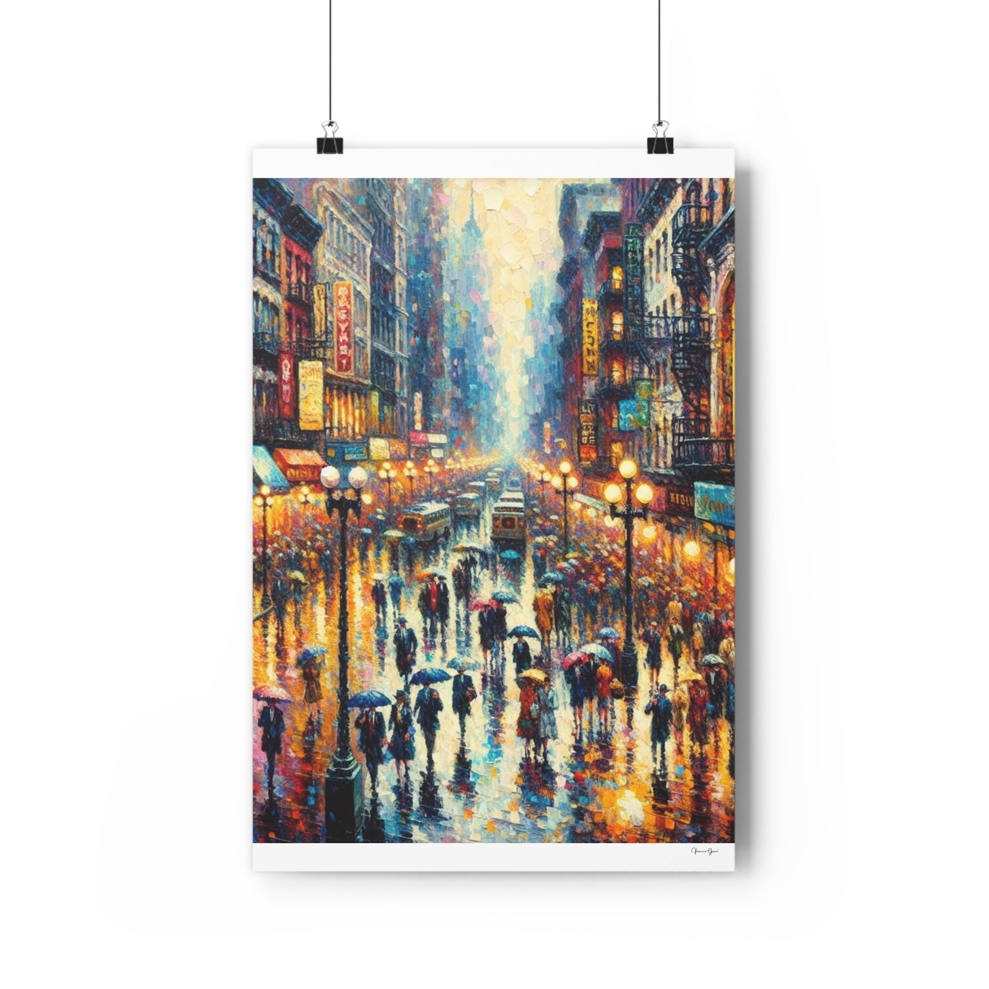 Giclée Art Print - New York Rain - Vivienne Grace