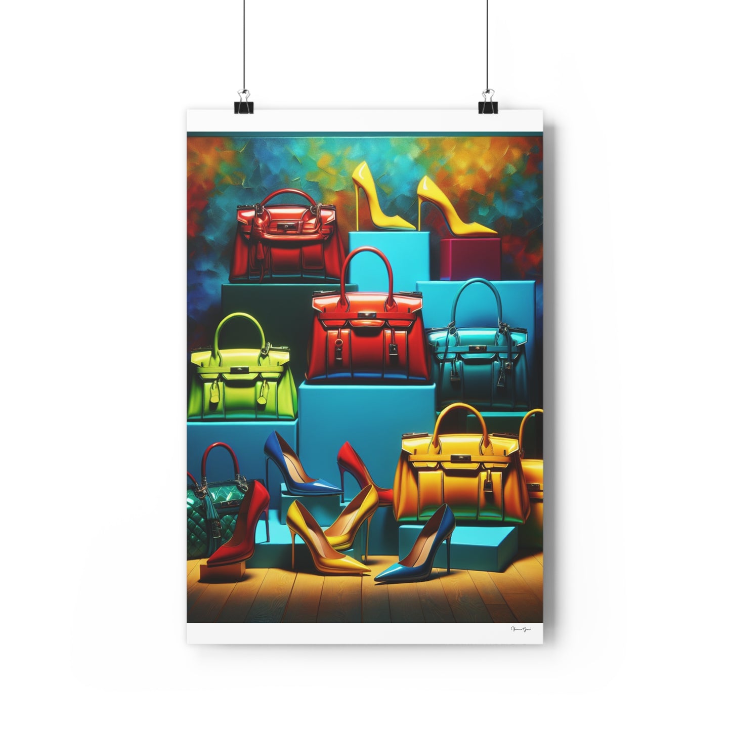 Giclée Art Print - Handbags/Stilettos - Vivienne Grace