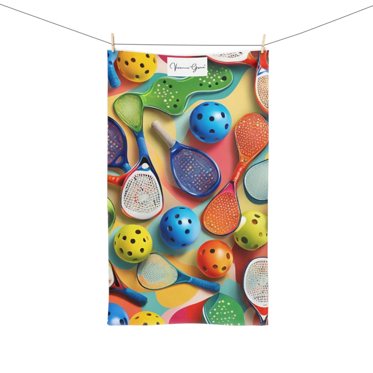 Chic Hand Towel - PICKLEBALL FUN - Vivienne Grace