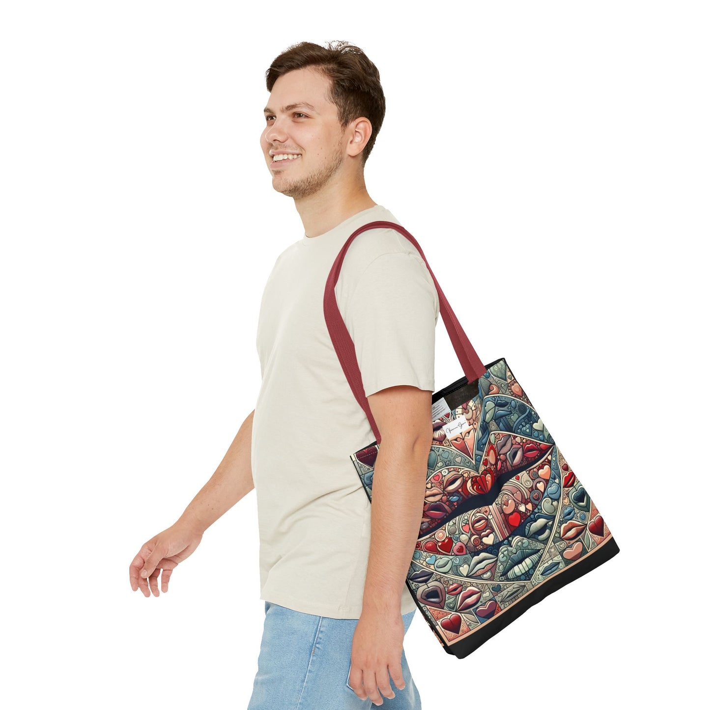 Tote Bag - BLUE LIPS - Vivienne Grace