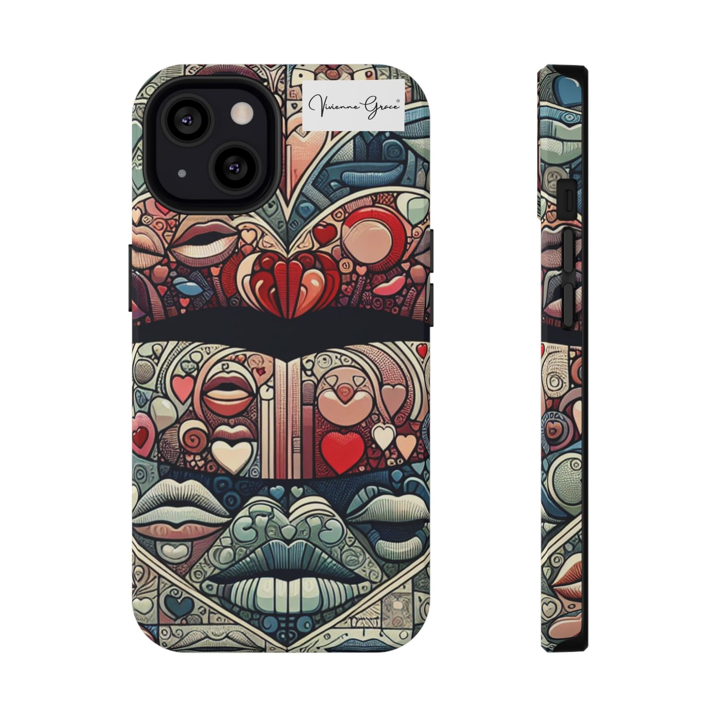 IPhone - Impact-Resistant Cases - BLUE LIPS - Vivienne Grace