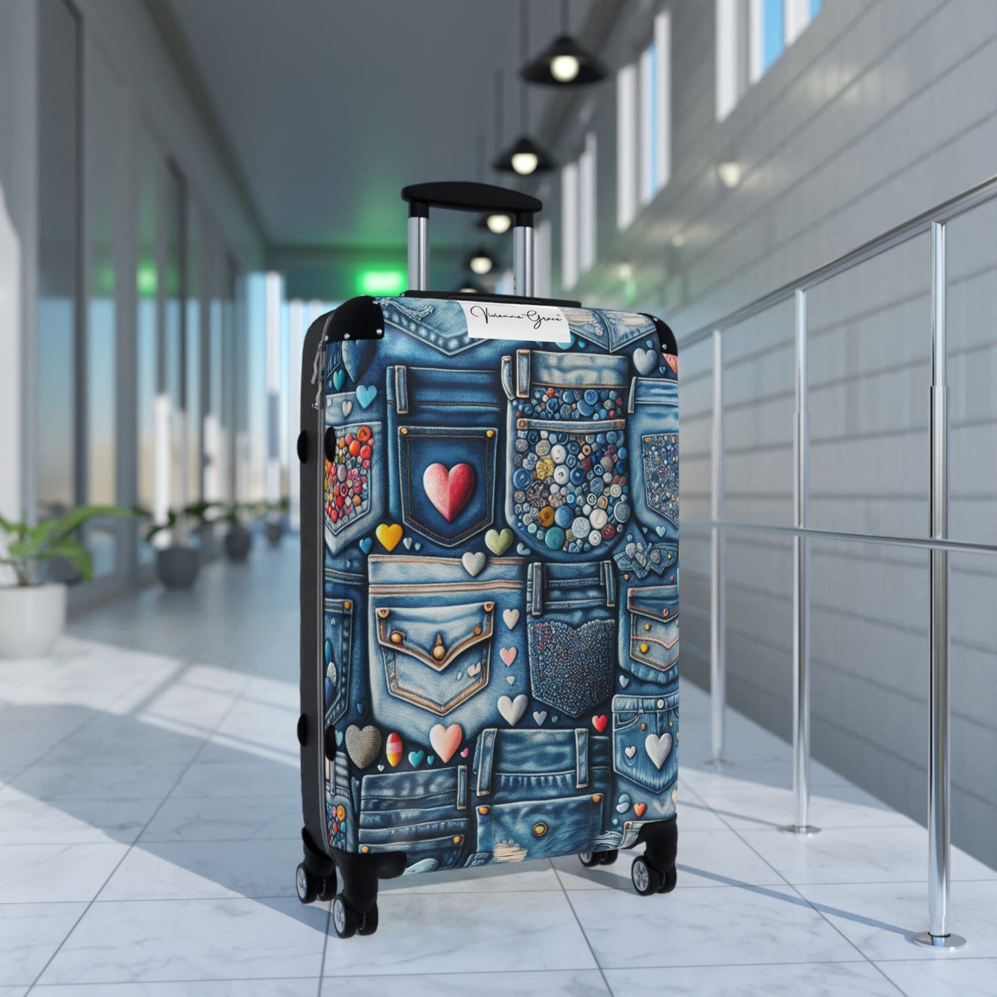Suitcase - BLUE JEANS - Vivienne Grace