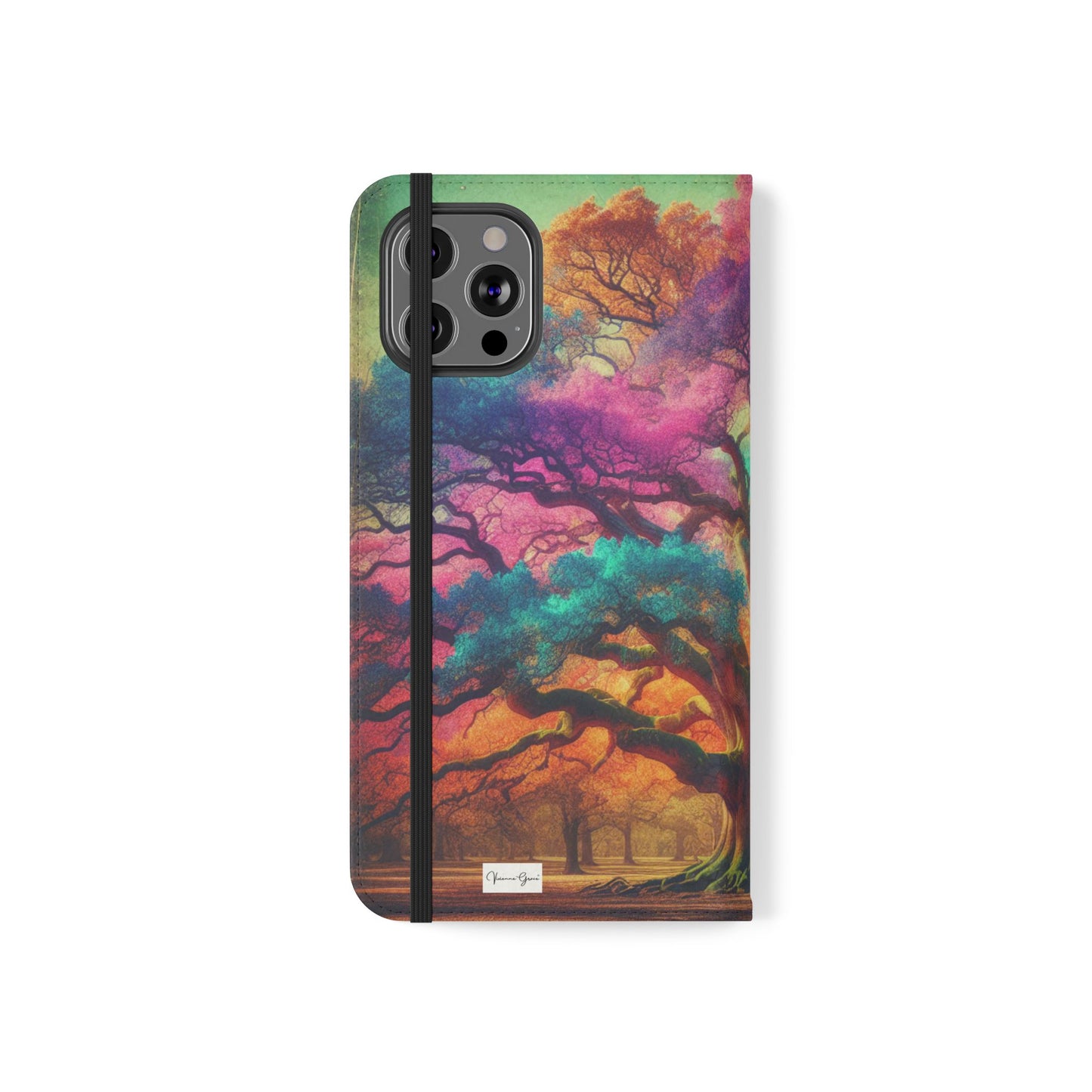 IPhone - Flip Case - COLORFUL OAK - Vivienne Grace