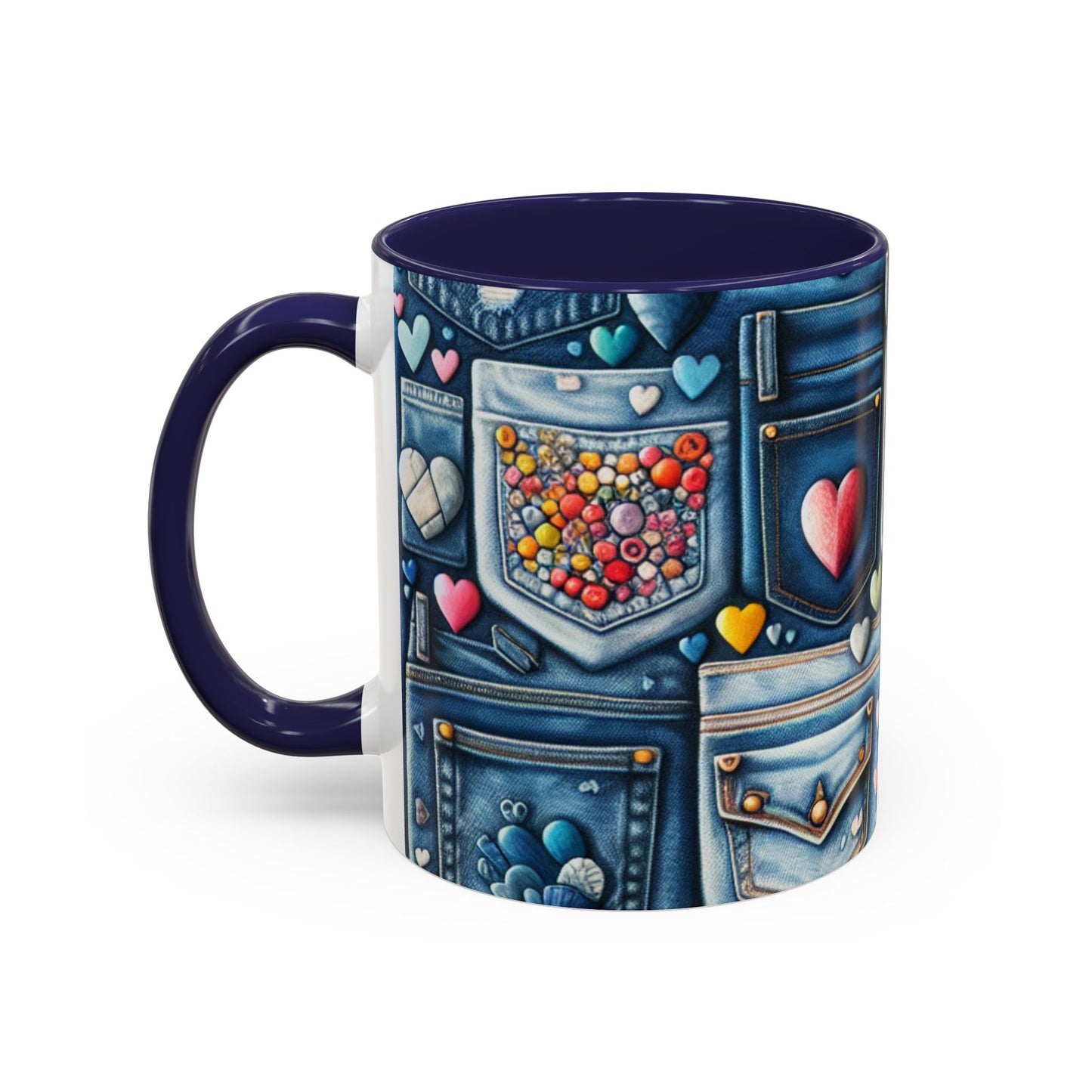 Accent Coffee Mug - BLUE JEANS - Vivienne Grace