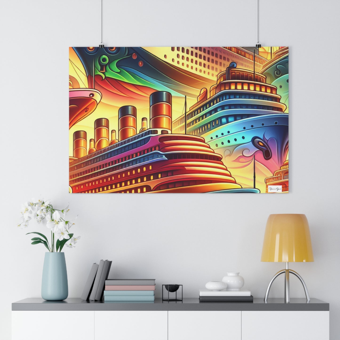 Giclée Art Print - Cruise Ships - Vivienne Grace