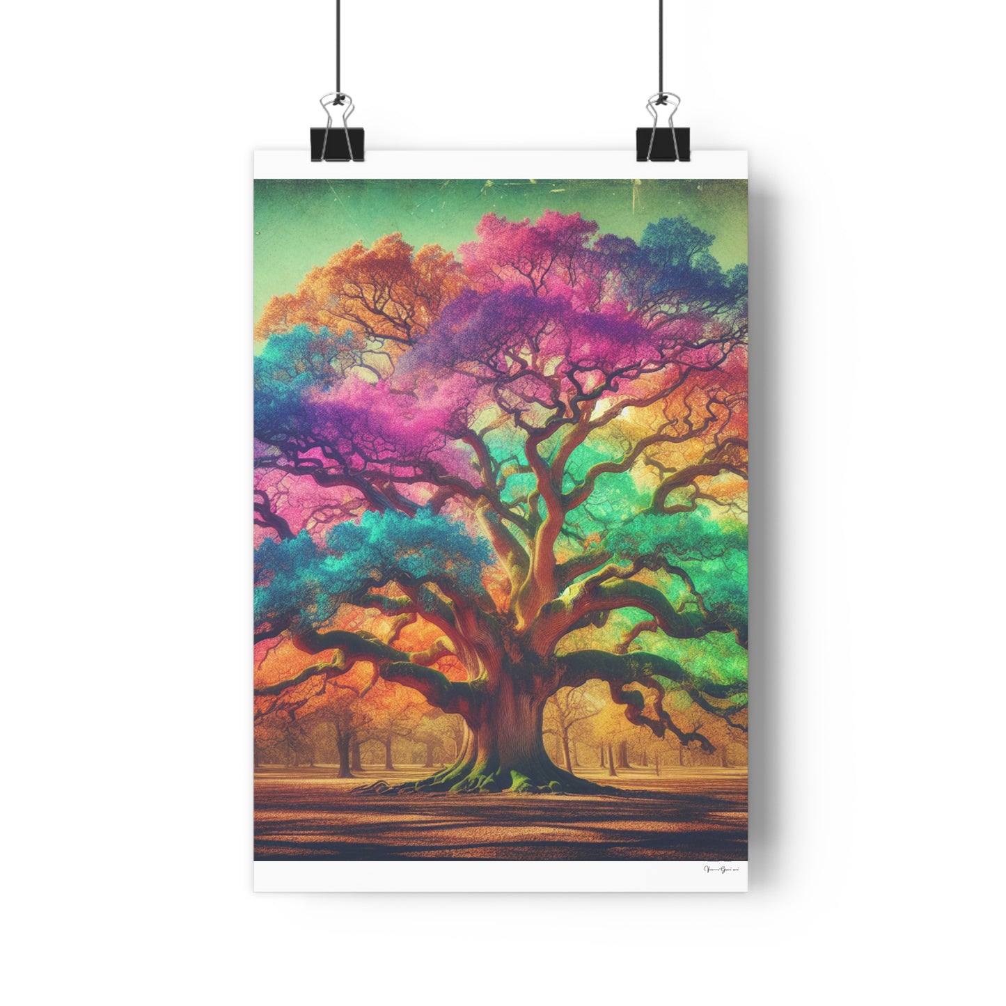 Giclée Art Print - Colorful Oak - Vivienne Grace