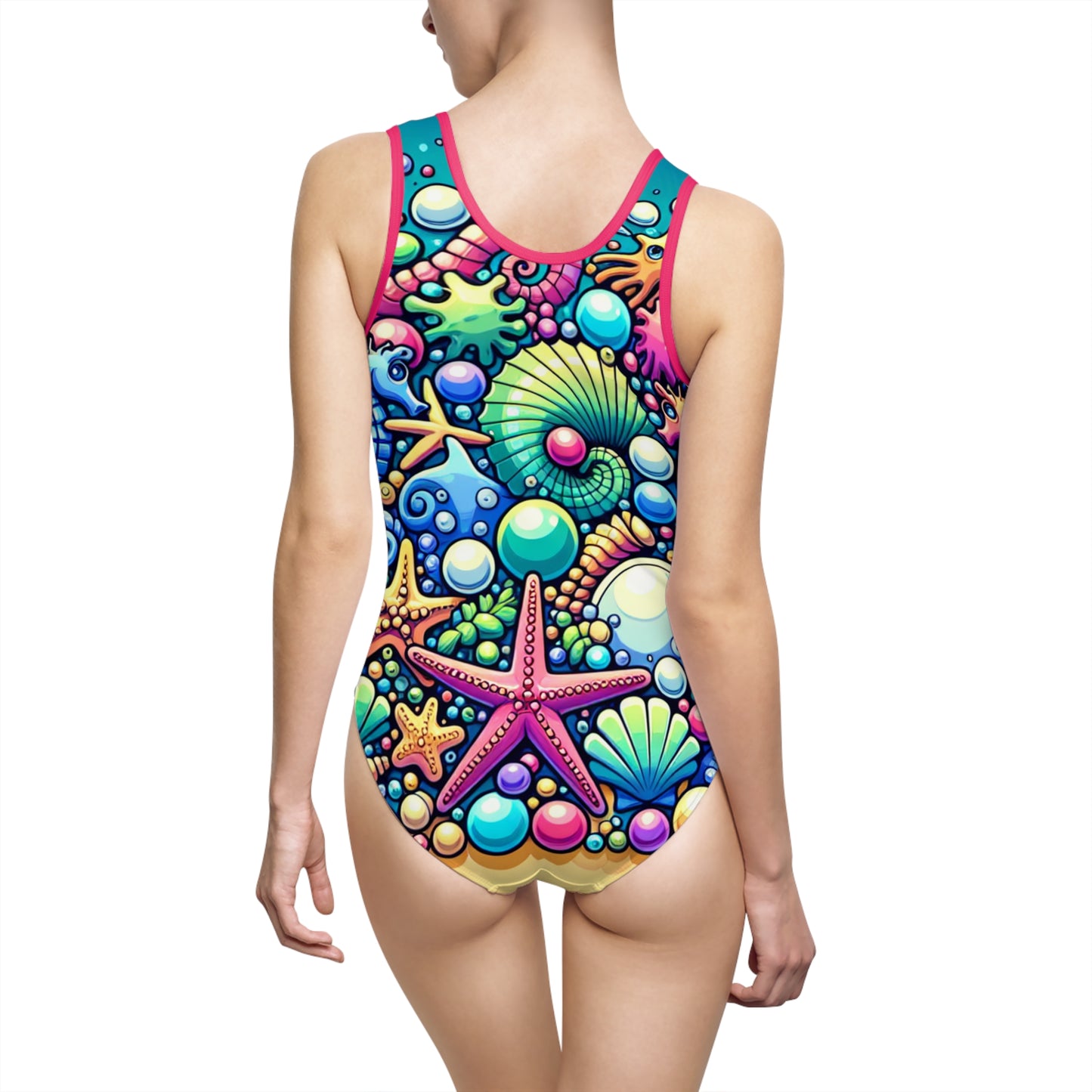 Women's Classic One-Piece Swimsuit - BEACH BAUBLES