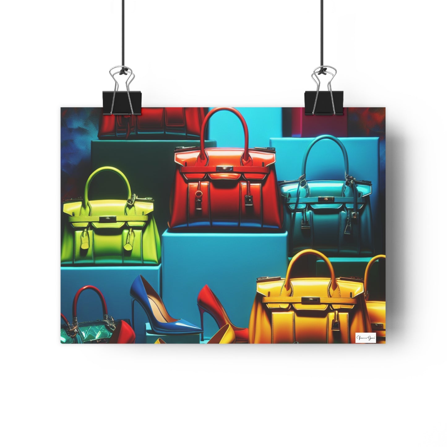 Giclée Art Print - Handbags/Stilettos - Vivienne Grace