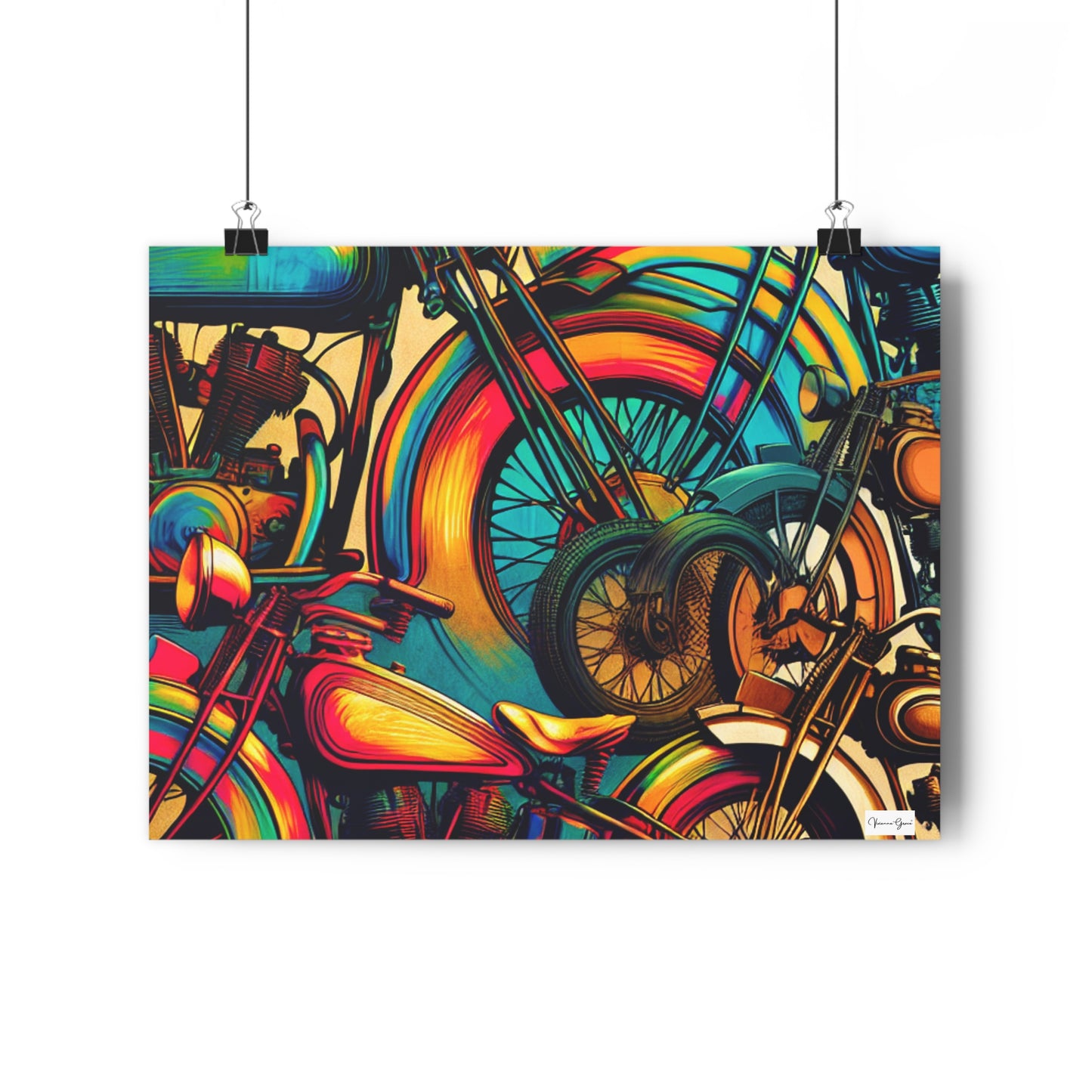 Giclée Art Print - Motorcycles - Vivienne Grace