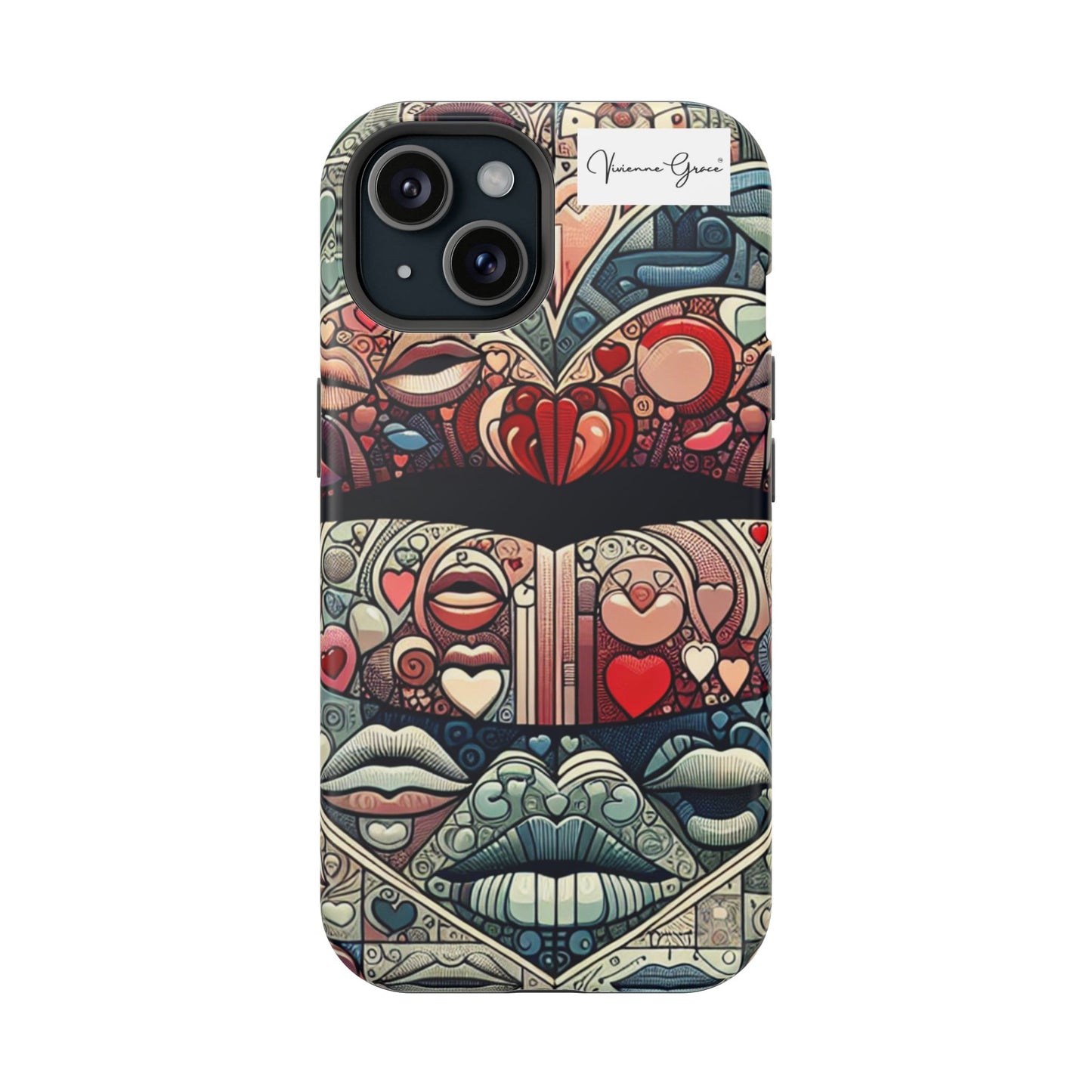IPhone - Impact-Resistant Cases - BLUE LIPS - Vivienne Grace