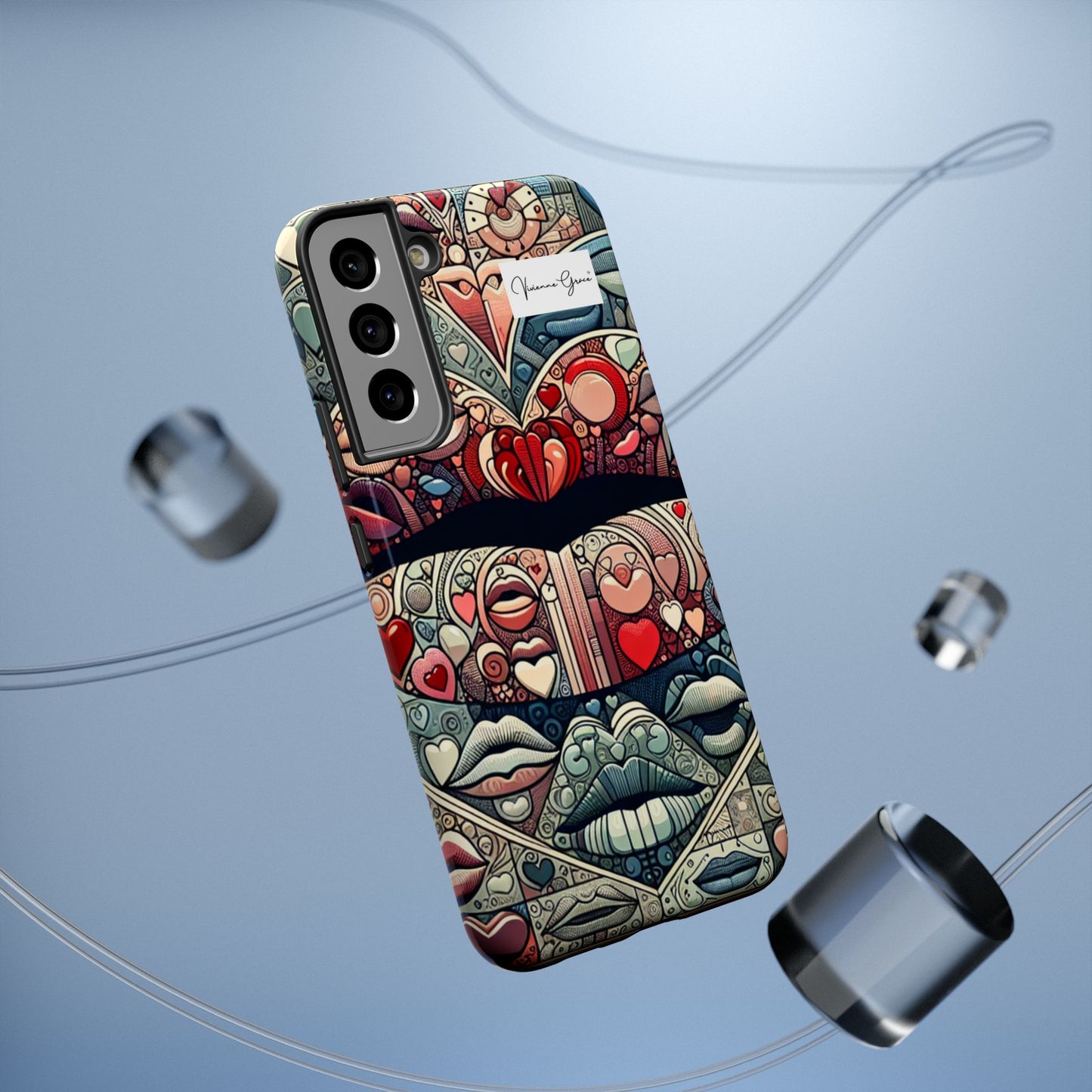 Samsung Galaxy - Impact-Resistant Case - BLUE LIPS - Vivienne Grace