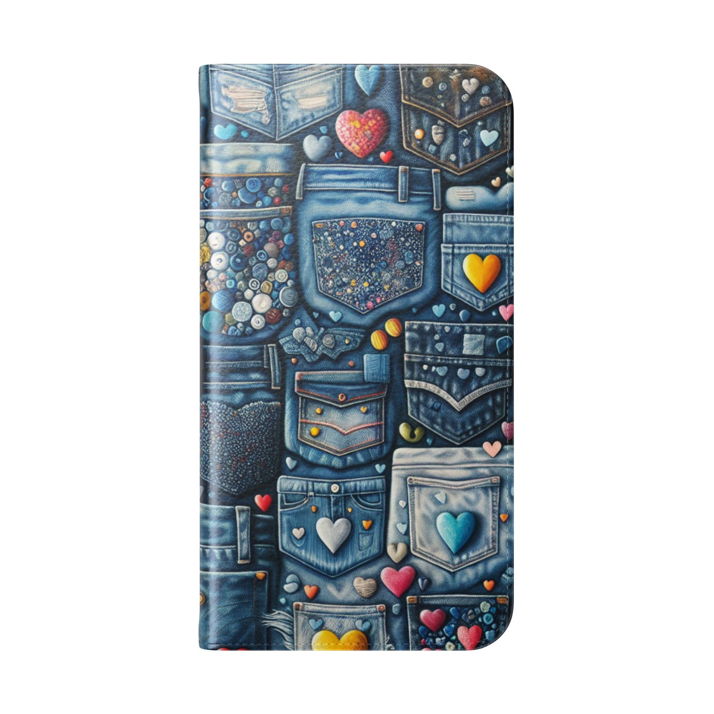 IPhone - Flip Case - BLUE JEANS - Vivienne Grace