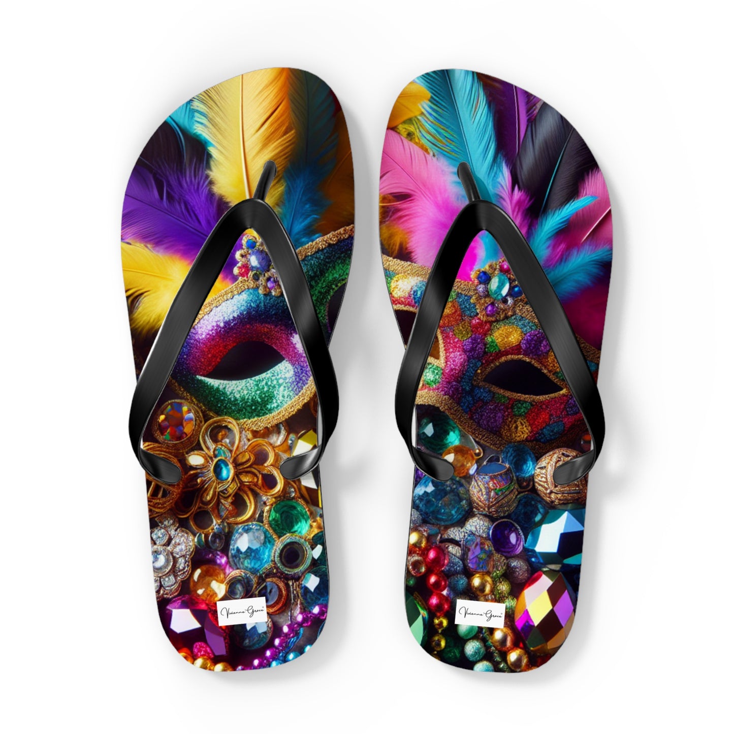 Flip Flops - MARDI GRAS - Vivienne Grace
