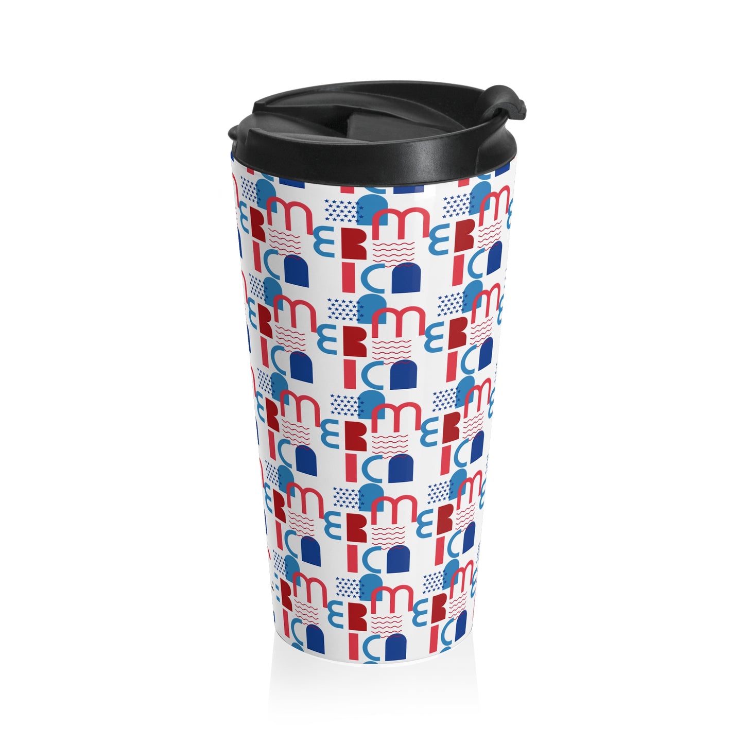 Stainless Steel Travel Mug - AMERICA - Vivienne Grace