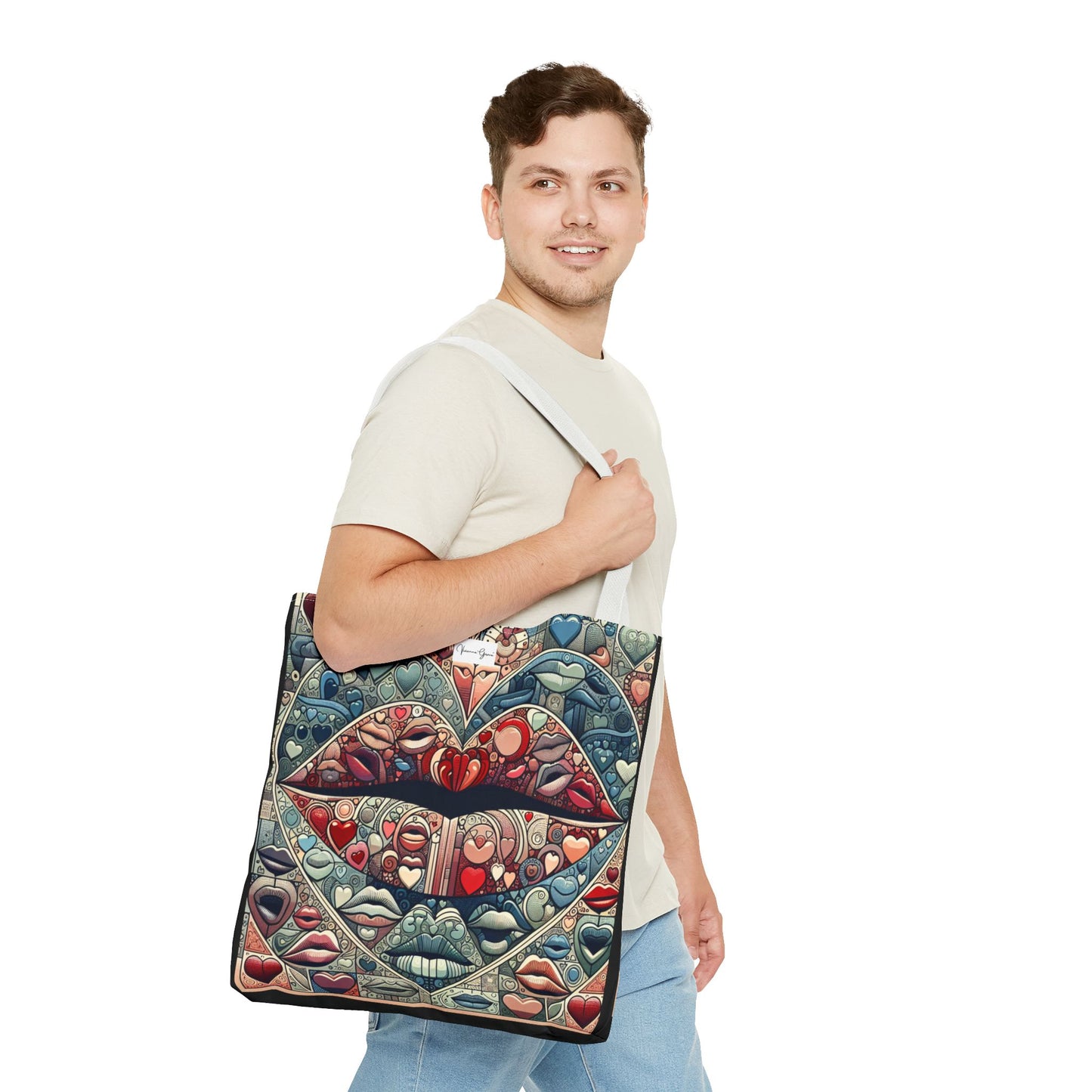Tote Bag - BLUE LIPS - Vivienne Grace
