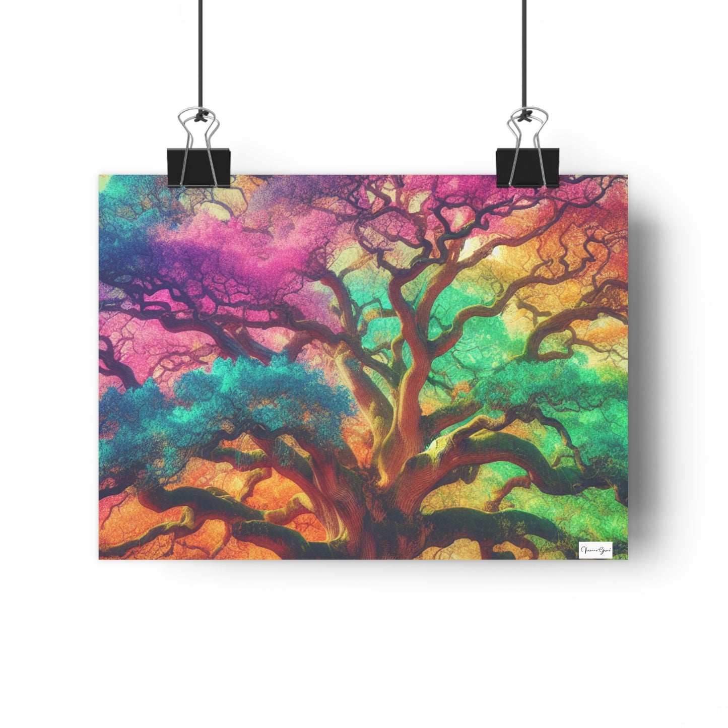 Giclée Art Print - Colorful Oak - Vivienne Grace