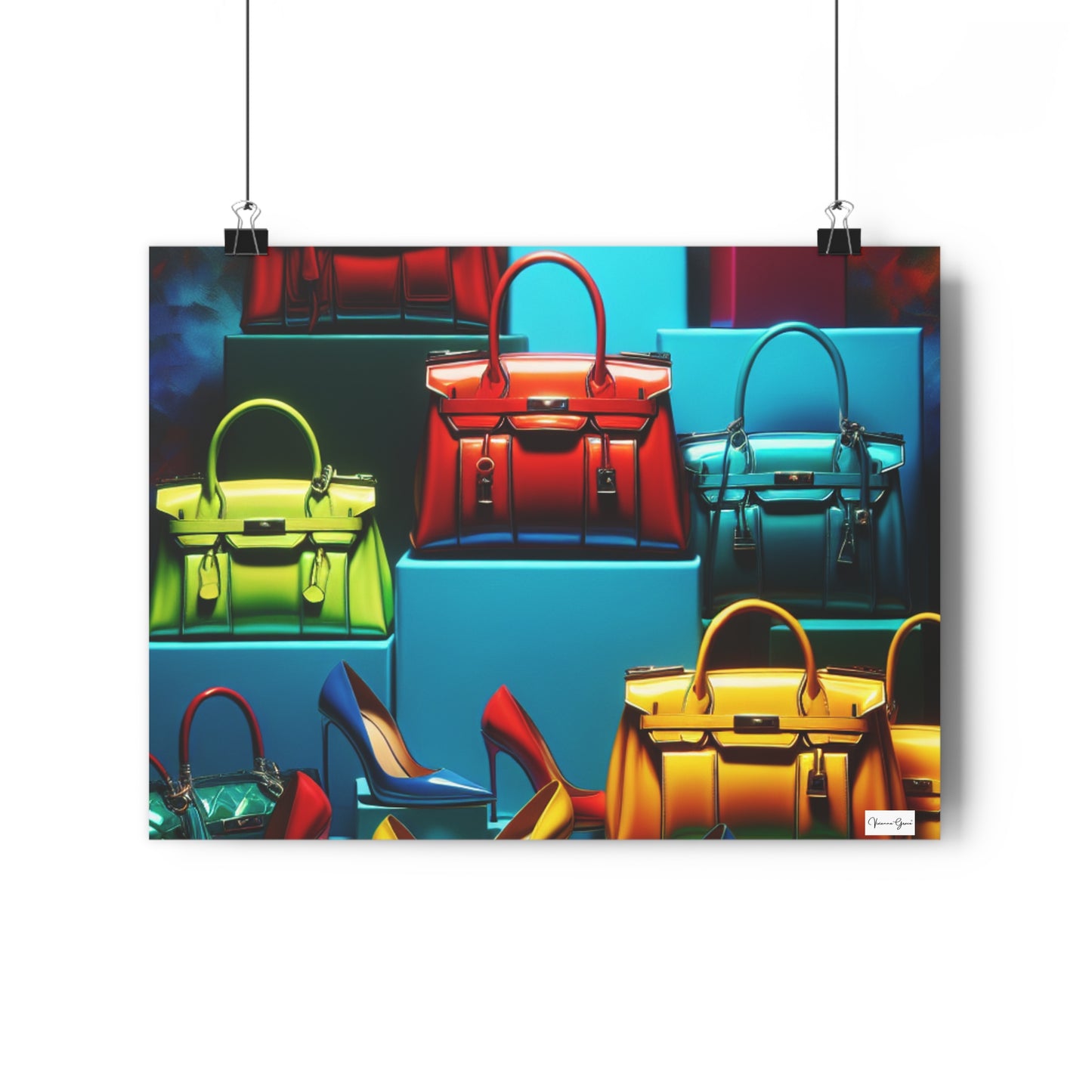 Giclée Art Print - Handbags/Stilettos - Vivienne Grace