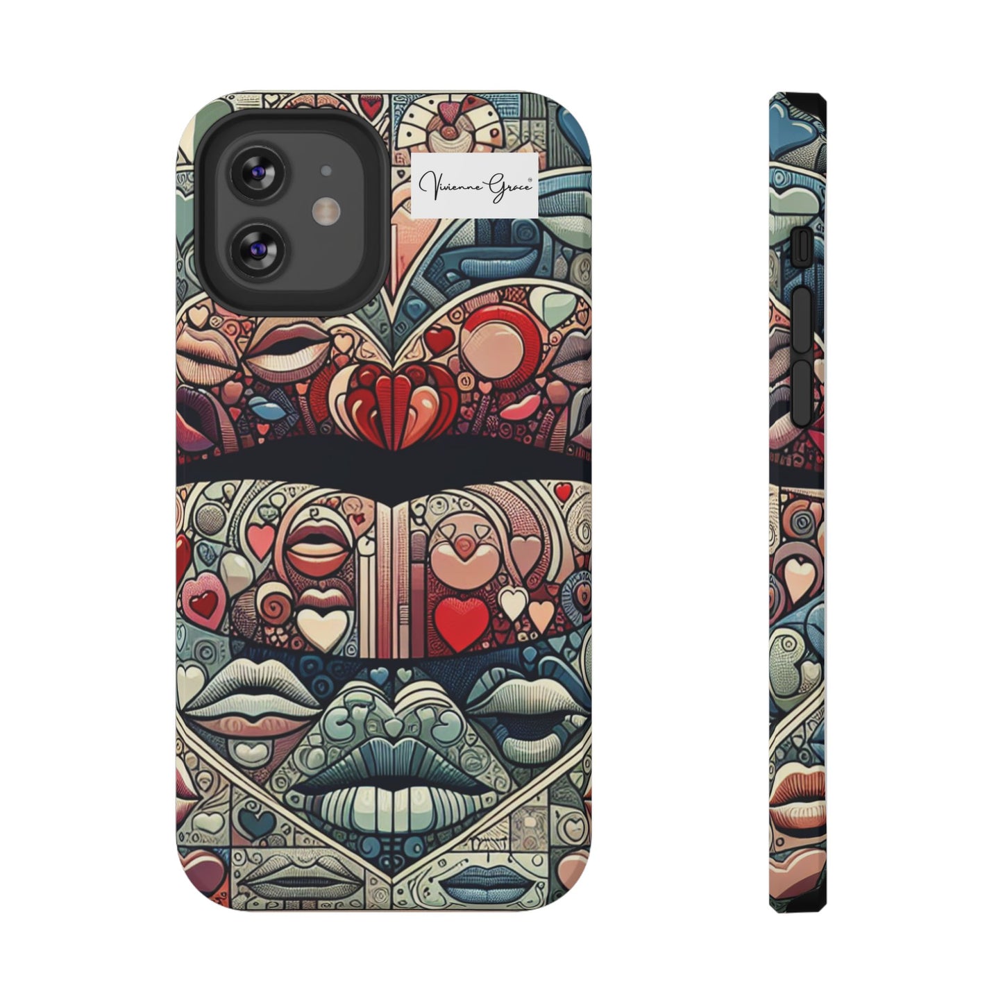 IPhone - Impact-Resistant Cases - BLUE LIPS - Vivienne Grace