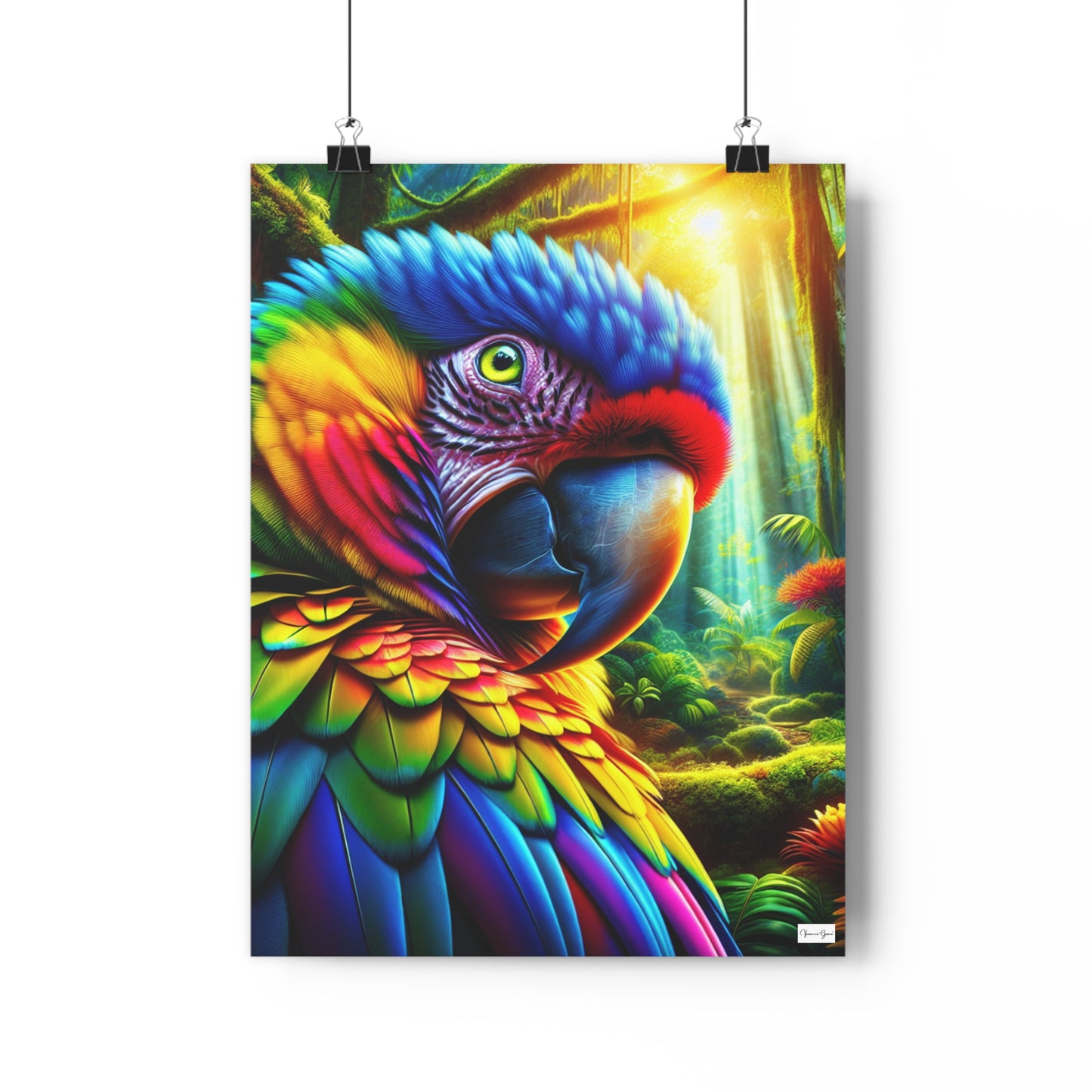 Giclée Art Print - BRIGHT PARROT - Vivienne Grace