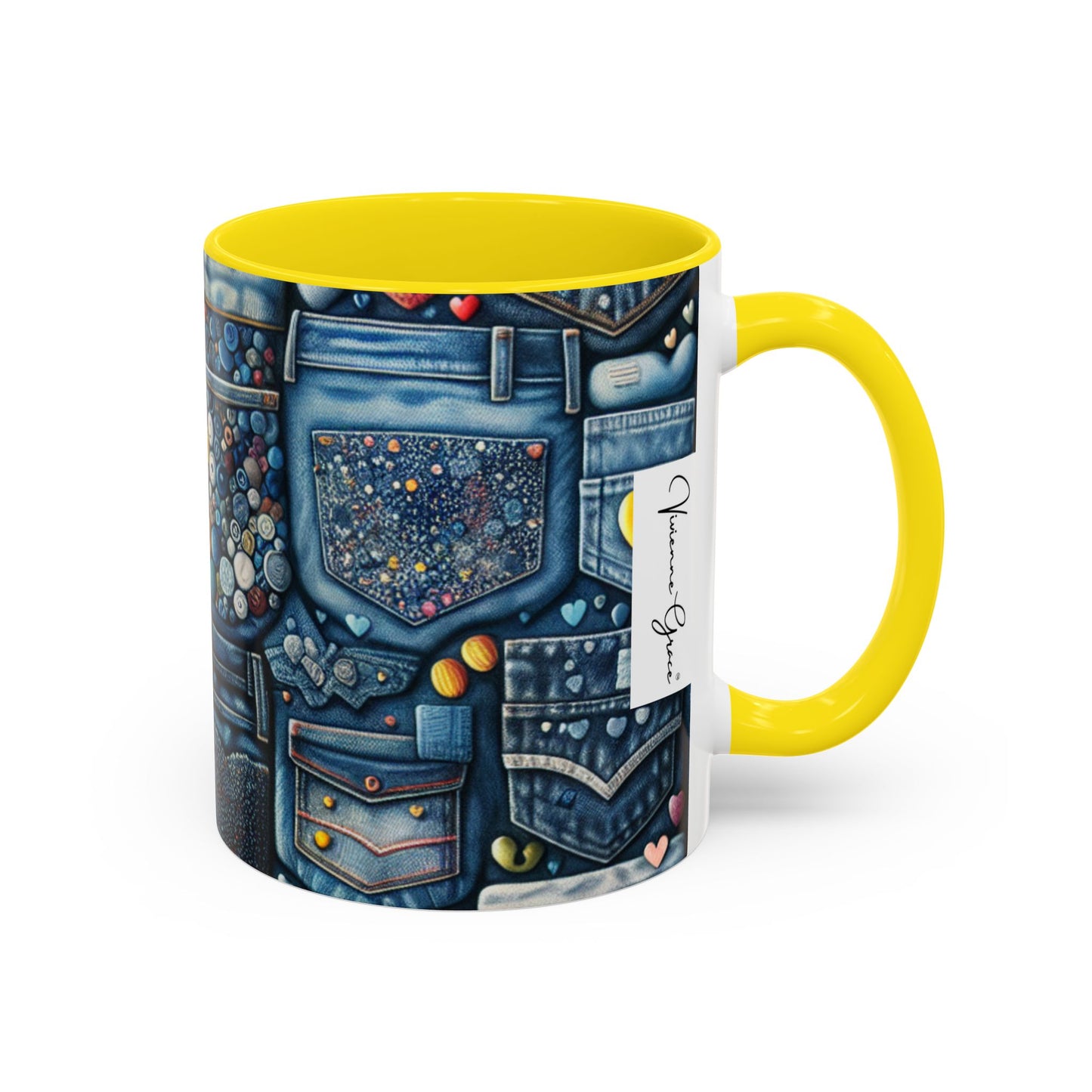 Accent Coffee Mug - BLUE JEANS - Vivienne Grace