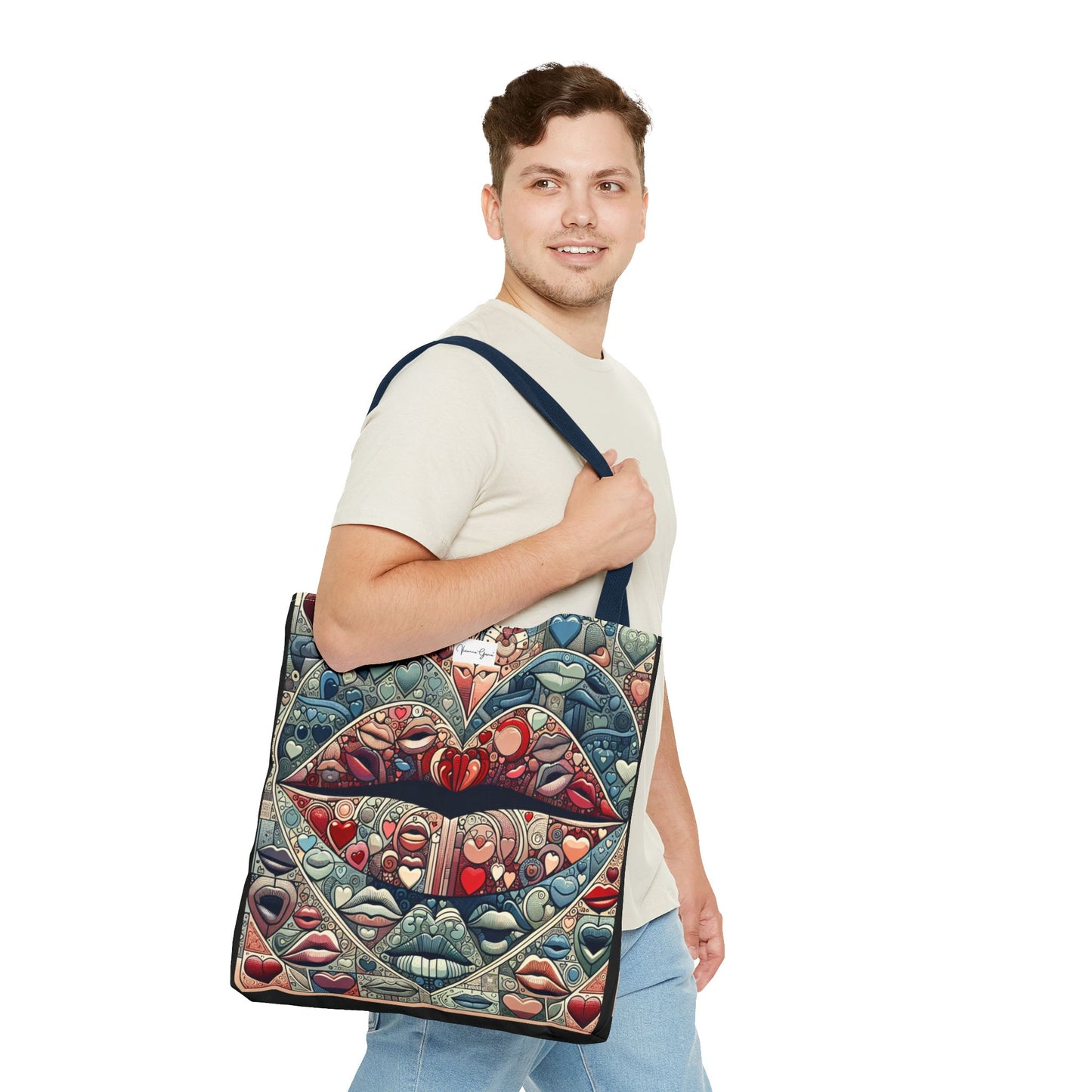 Tote Bag - BLUE LIPS - Vivienne Grace