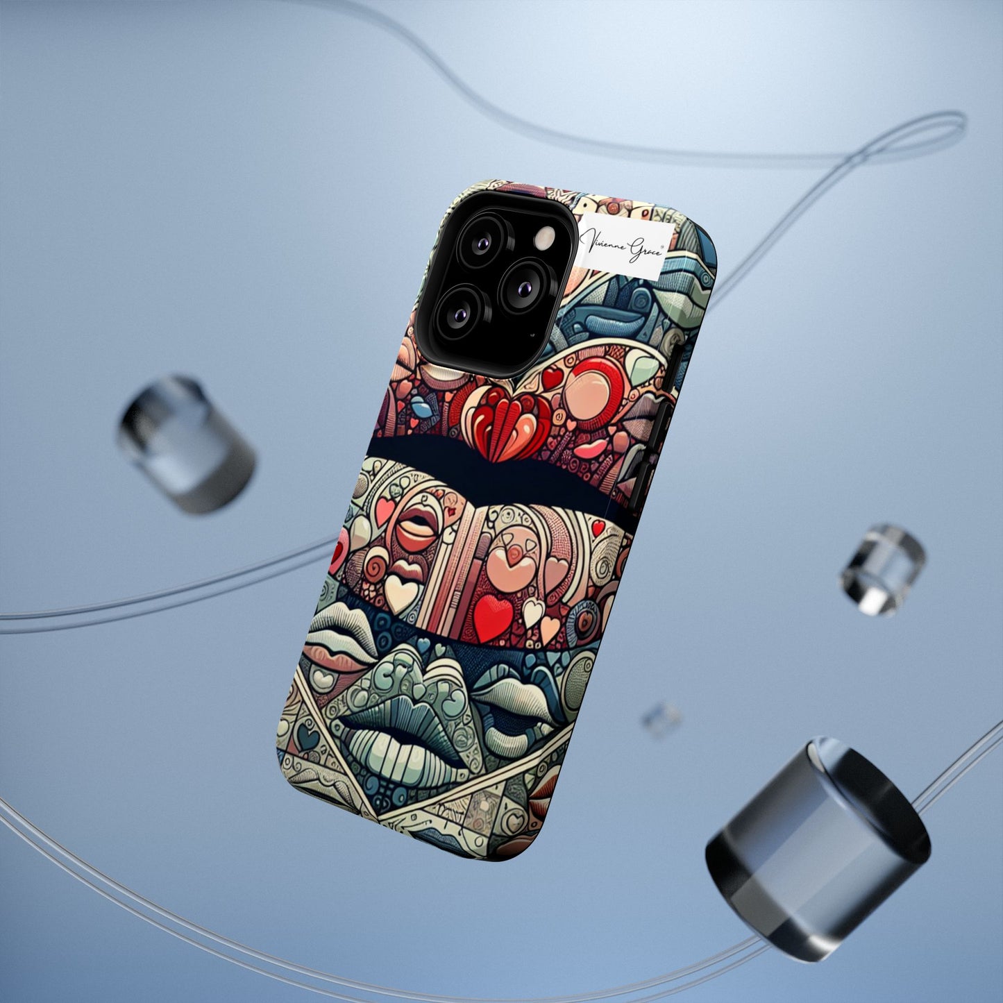 IPhone - Impact-Resistant Cases - BLUE LIPS - Vivienne Grace