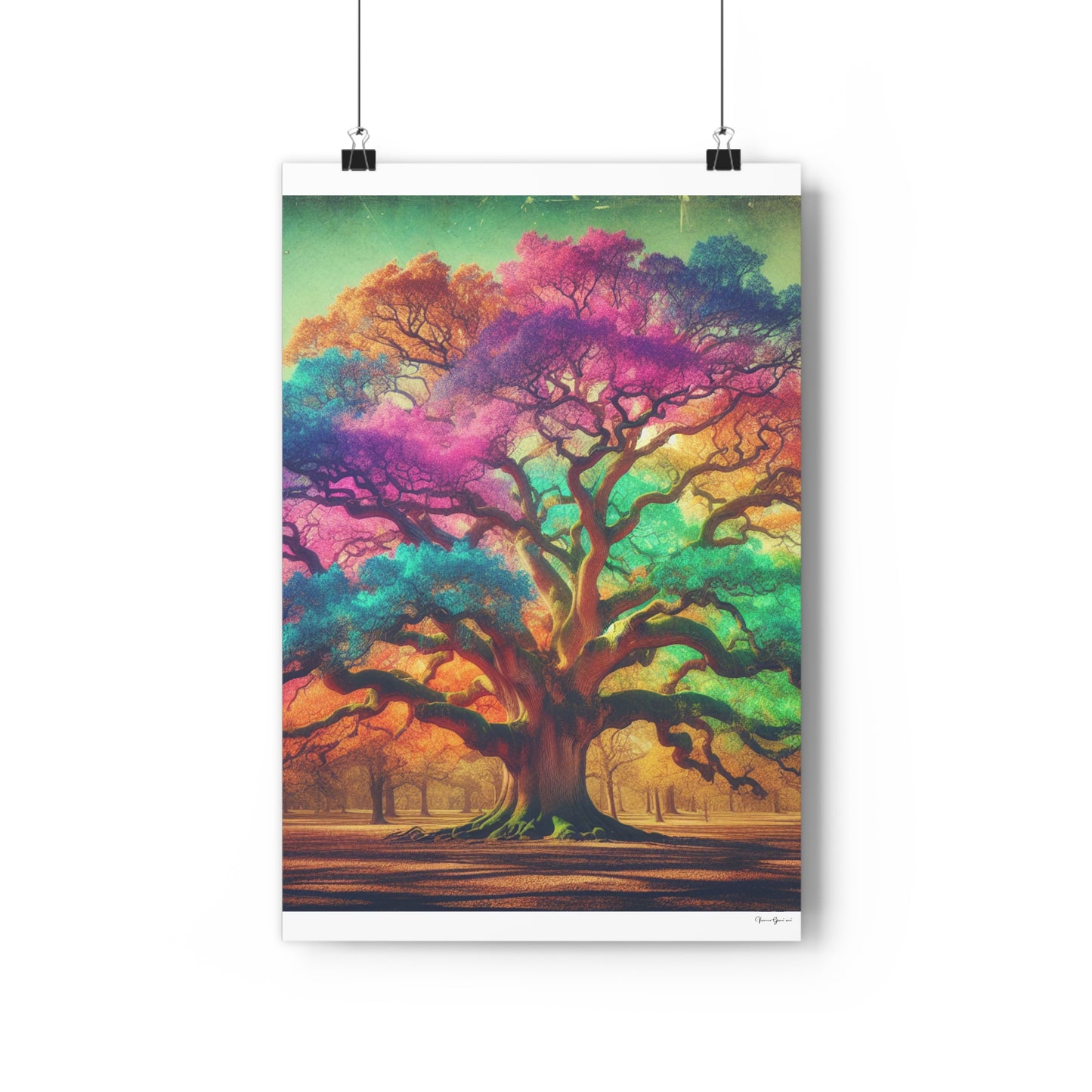 Giclée Art Print - Colorful Oak - Vivienne Grace