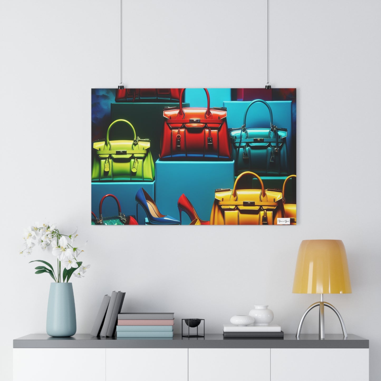 Giclée Art Print - Handbags/Stilettos - Vivienne Grace