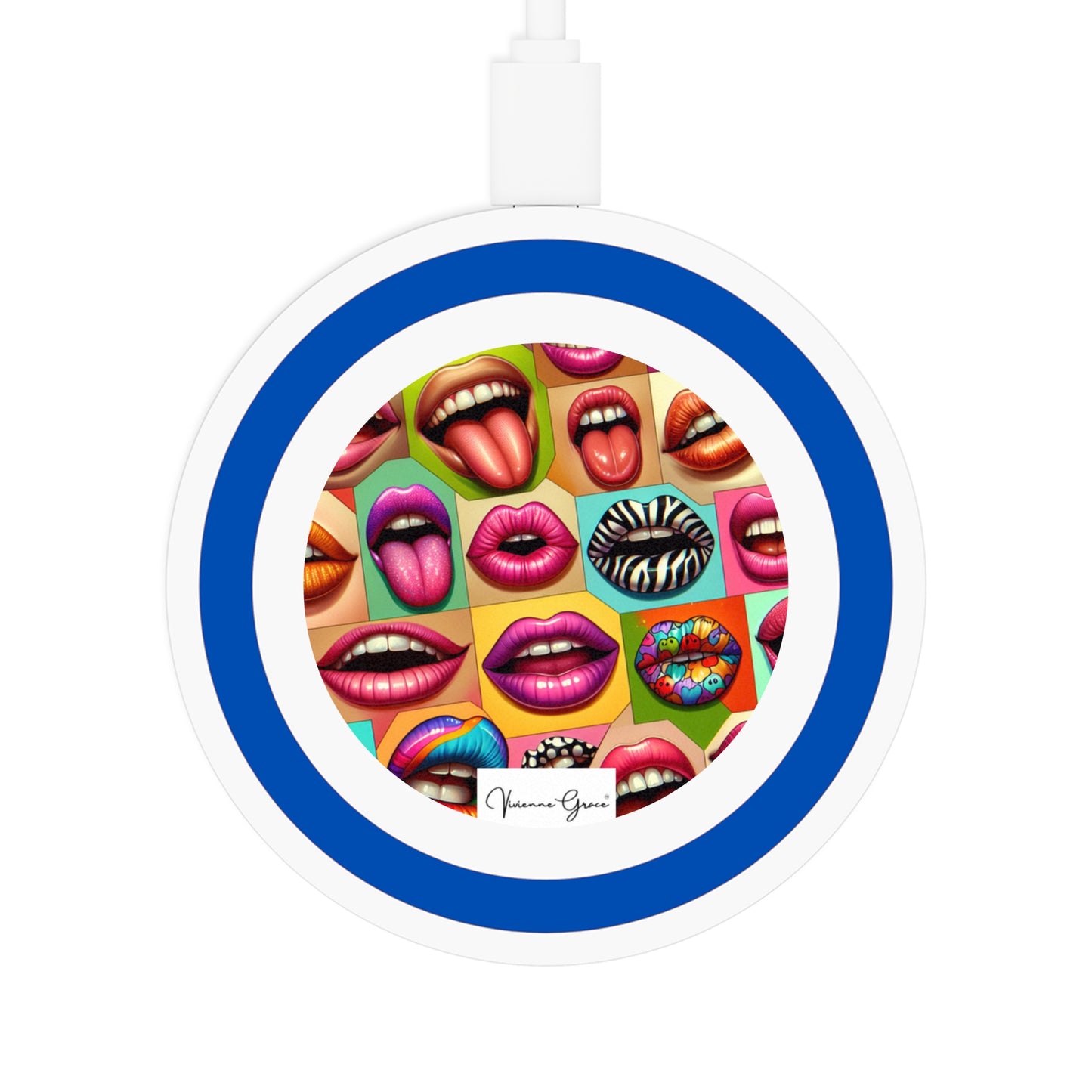 Quake Wireless Charging Pad - LIPS - Vivienne Grace