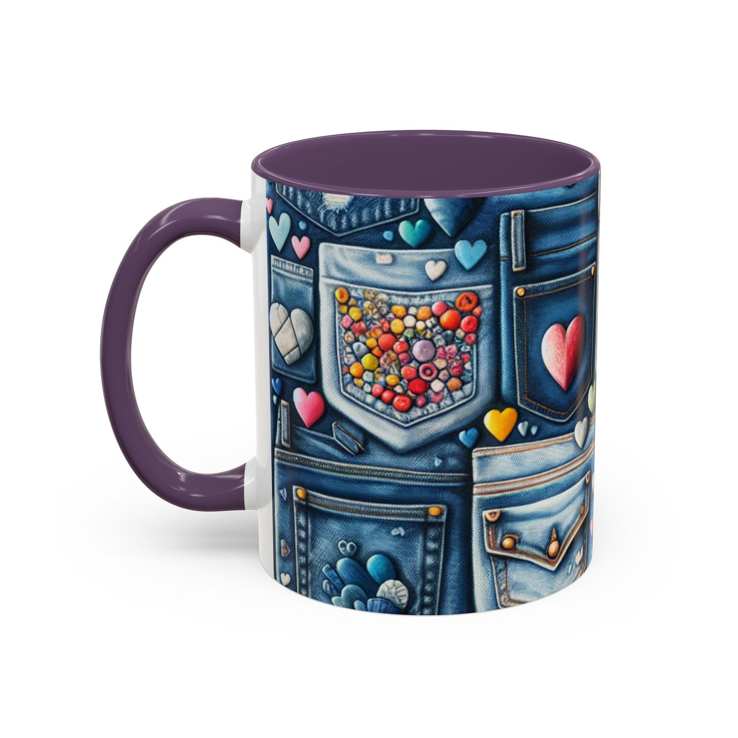 Accent Coffee Mug - BLUE JEANS - Vivienne Grace