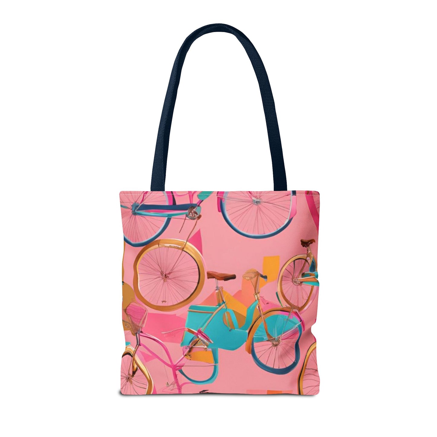Tote Bag - Pink/Gold Bicycles - Vivienne Grace