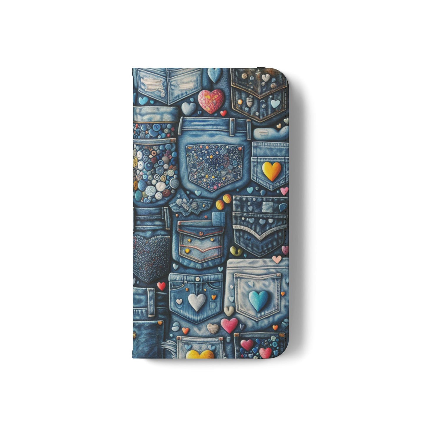 IPhone - Flip Case - BLUE JEANS - Vivienne Grace