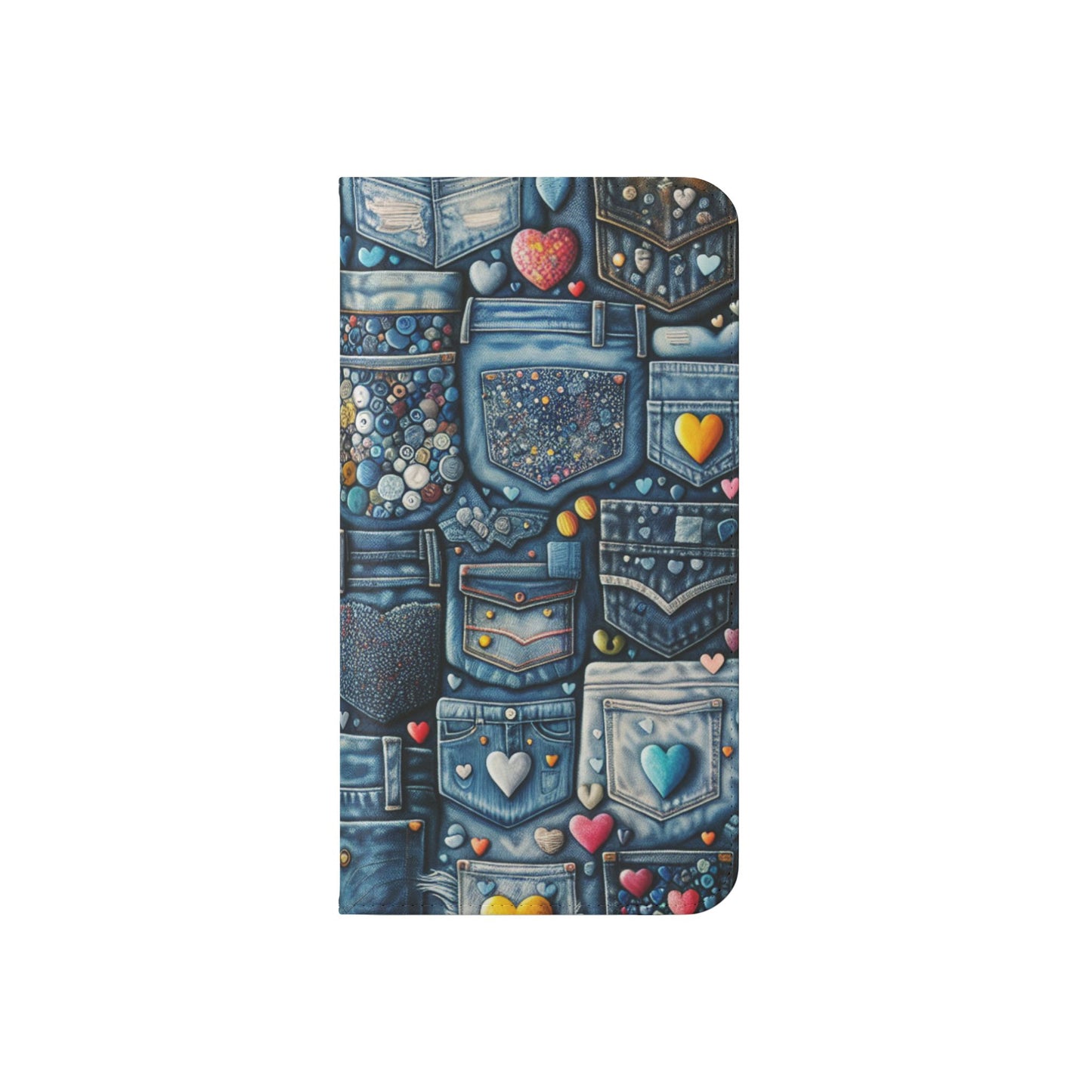 IPhone - Flip Case - BLUE JEANS - Vivienne Grace