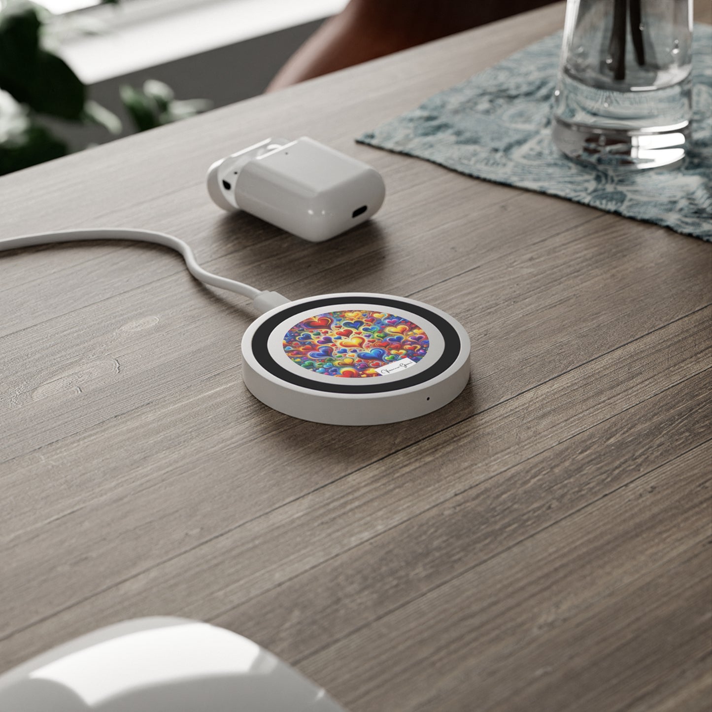 Quake Wireless Charging Pad - BRIGHT HEARTS - Vivienne Grace
