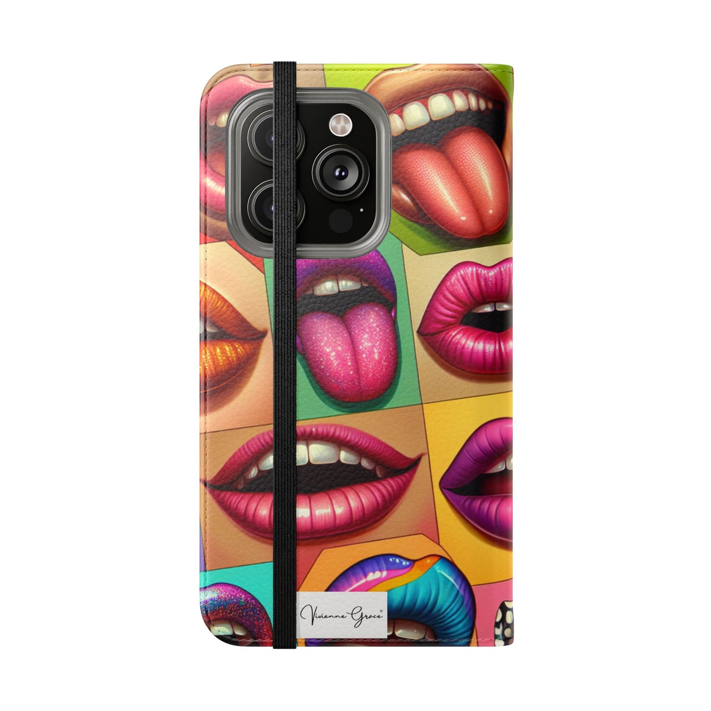 IPhone - Flip Case - LIPS - Vivienne Grace