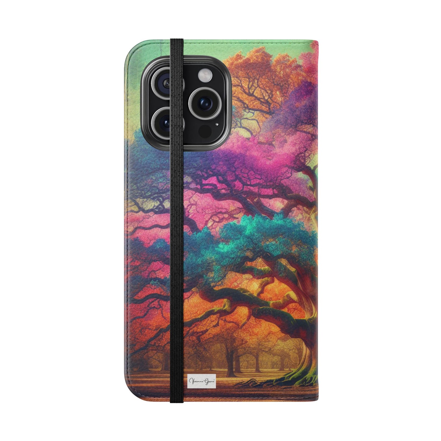 IPhone - Flip Case - COLORFUL OAK - Vivienne Grace