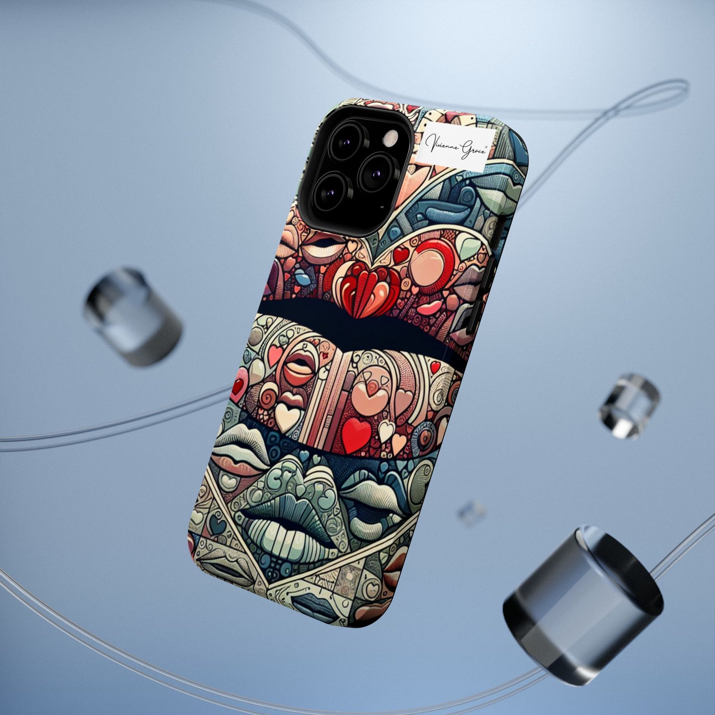 IPhone - Impact-Resistant Cases - BLUE LIPS - Vivienne Grace