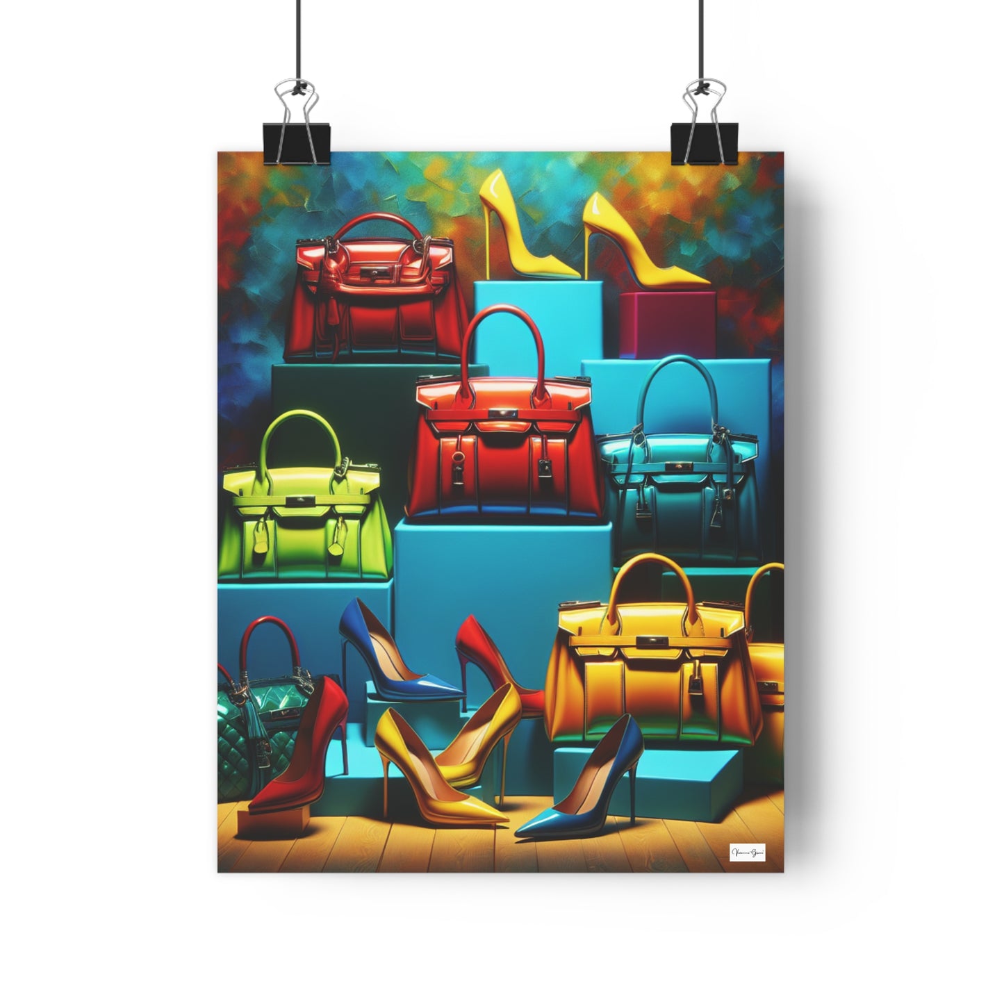 Giclée Art Print - Handbags/Stilettos - Vivienne Grace