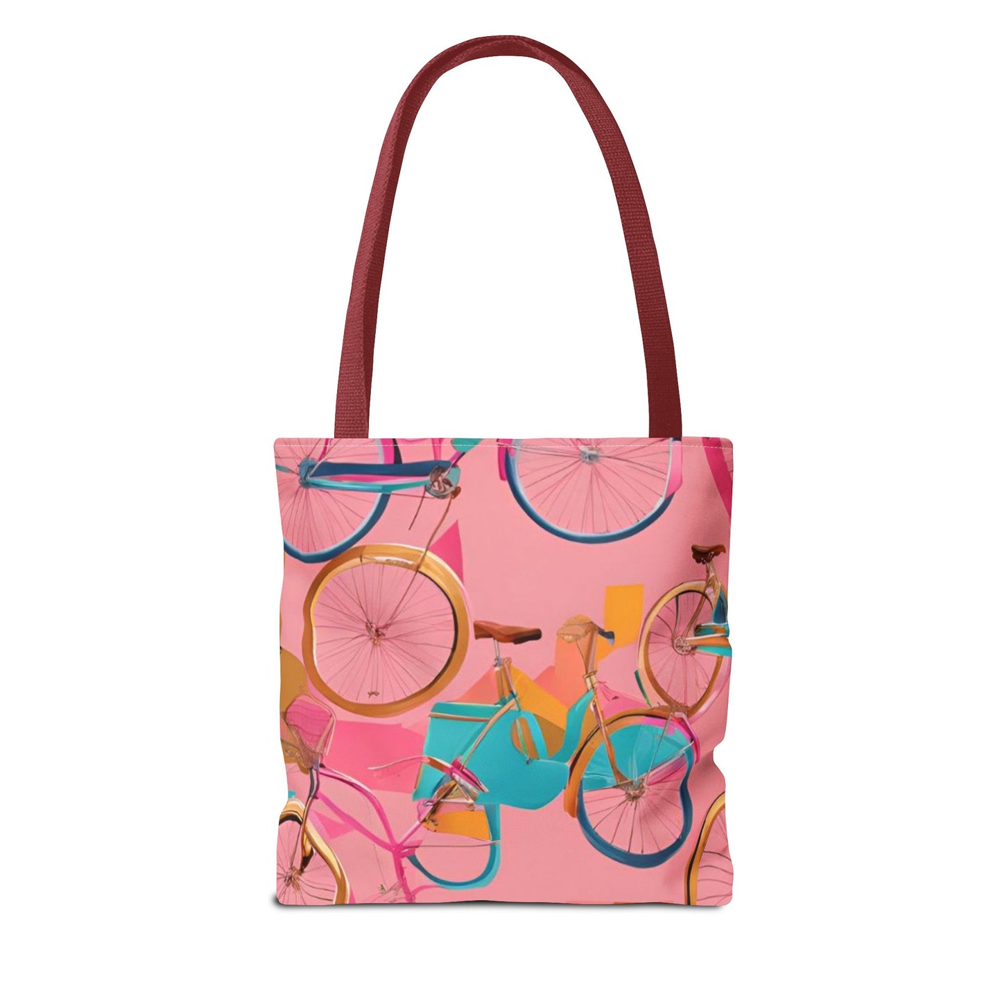 Tote Bag - Pink/Gold Bicycles - Vivienne Grace