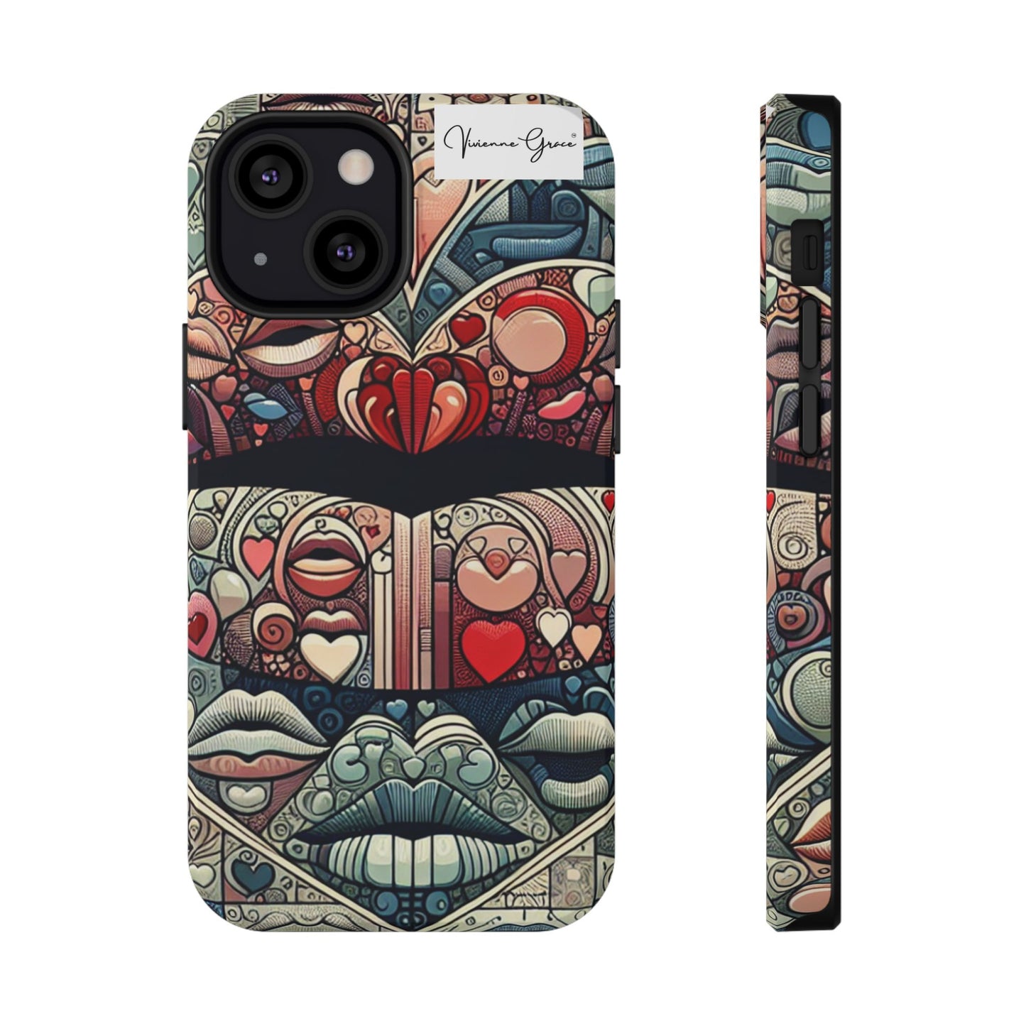 IPhone - Impact-Resistant Cases - BLUE LIPS - Vivienne Grace