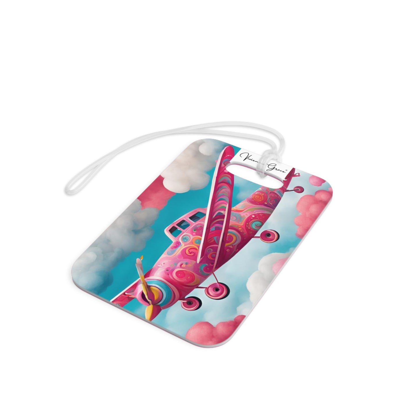 Luggage Tag - GROOVY PLANE - Vivienne Grace