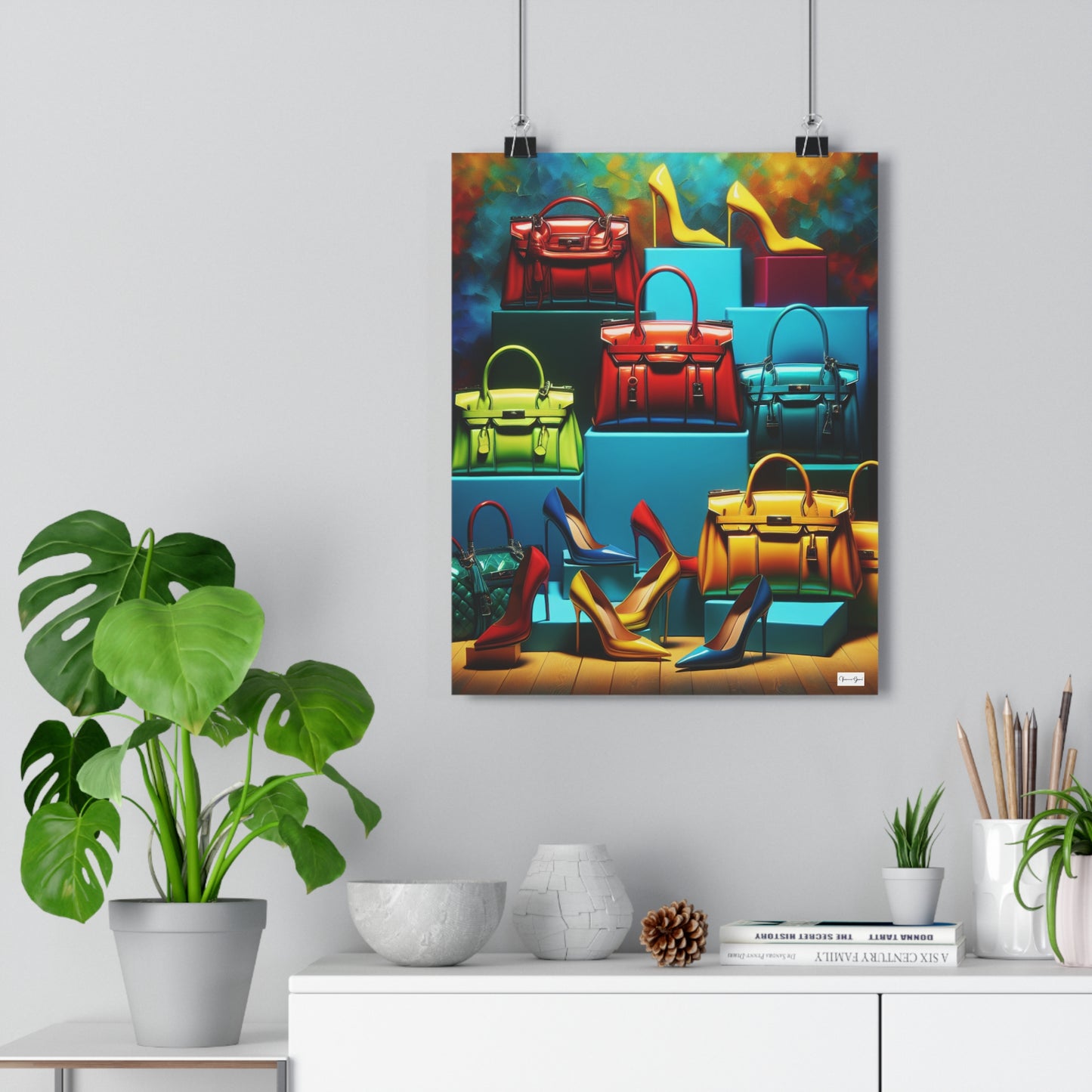 Giclée Art Print - Handbags/Stilettos - Vivienne Grace